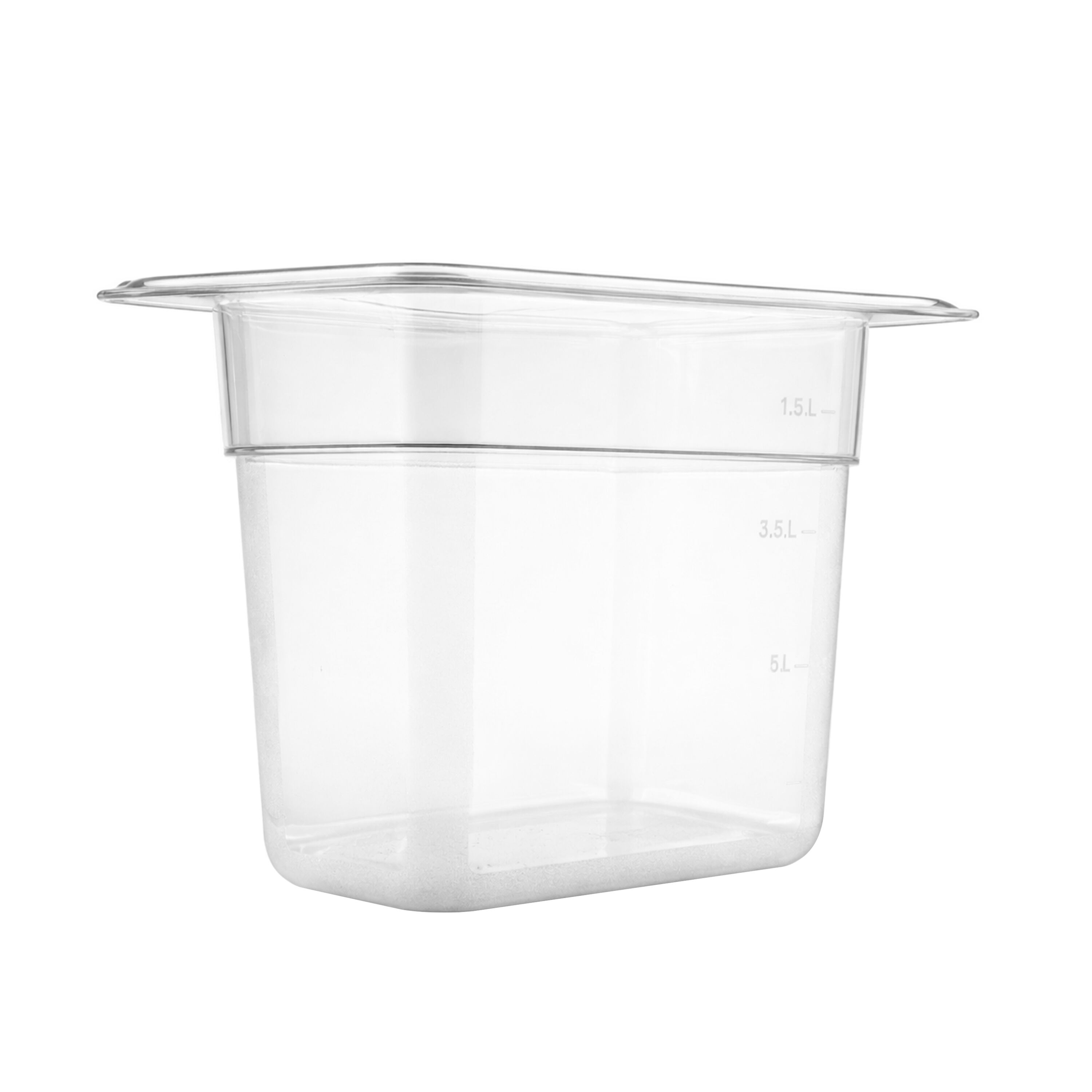 (6 pièces) Bac en Polycarbonate GN 1/9 - Transparent - Hauteur : 100 mm
