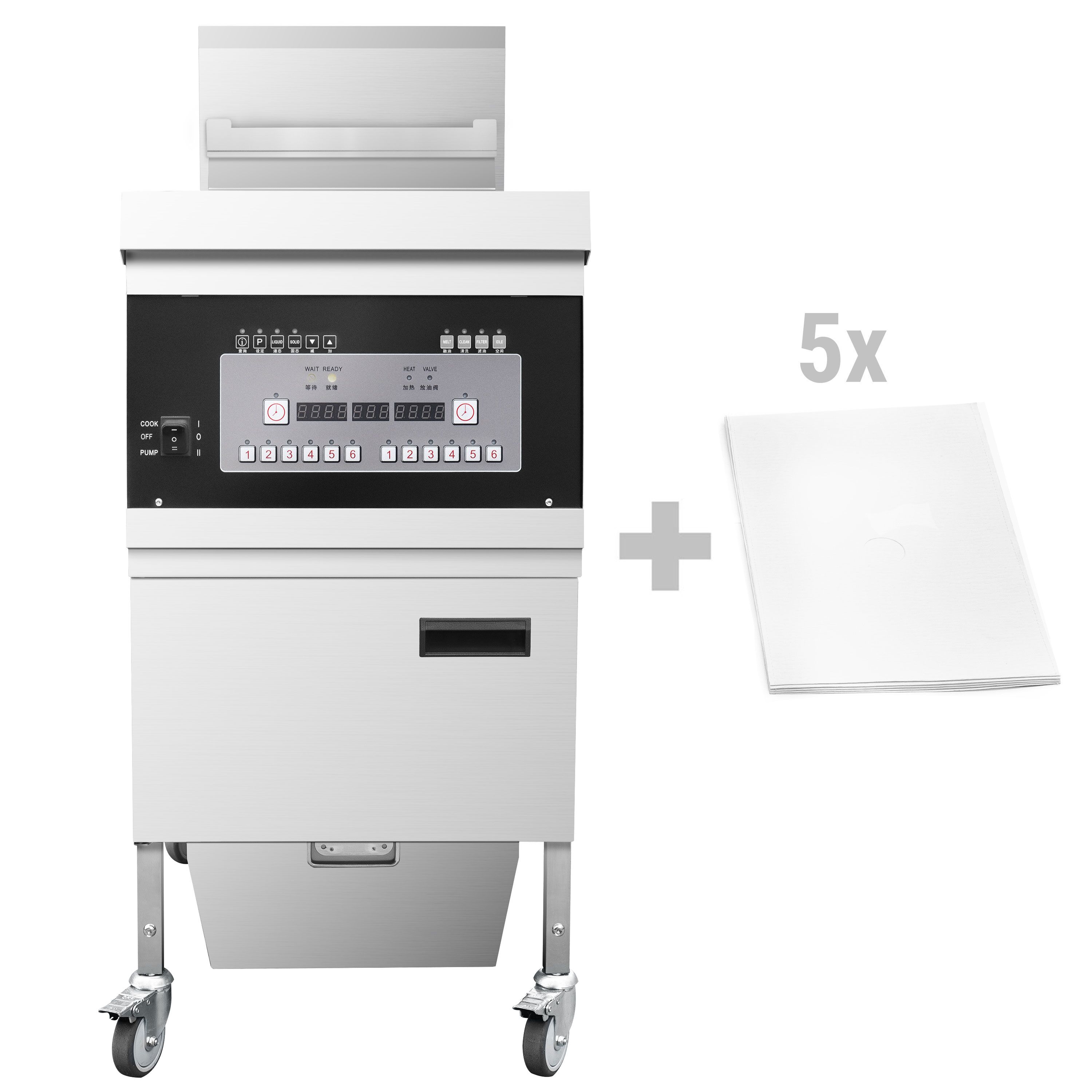 Friteuse électrique avec système de filtration – 26 litres – 14,2 kW – numérique