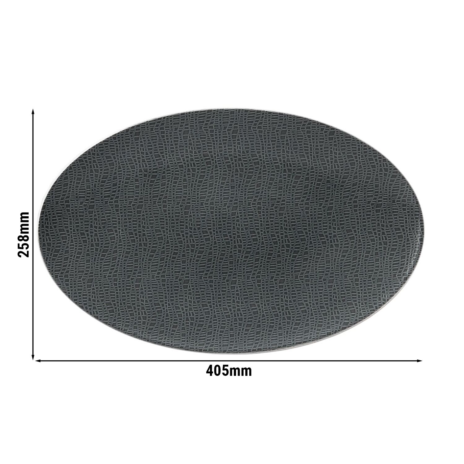 (2 pièces) SELTMANN WEIDEN | Plat de service - 400x255 mm - Anthracite         