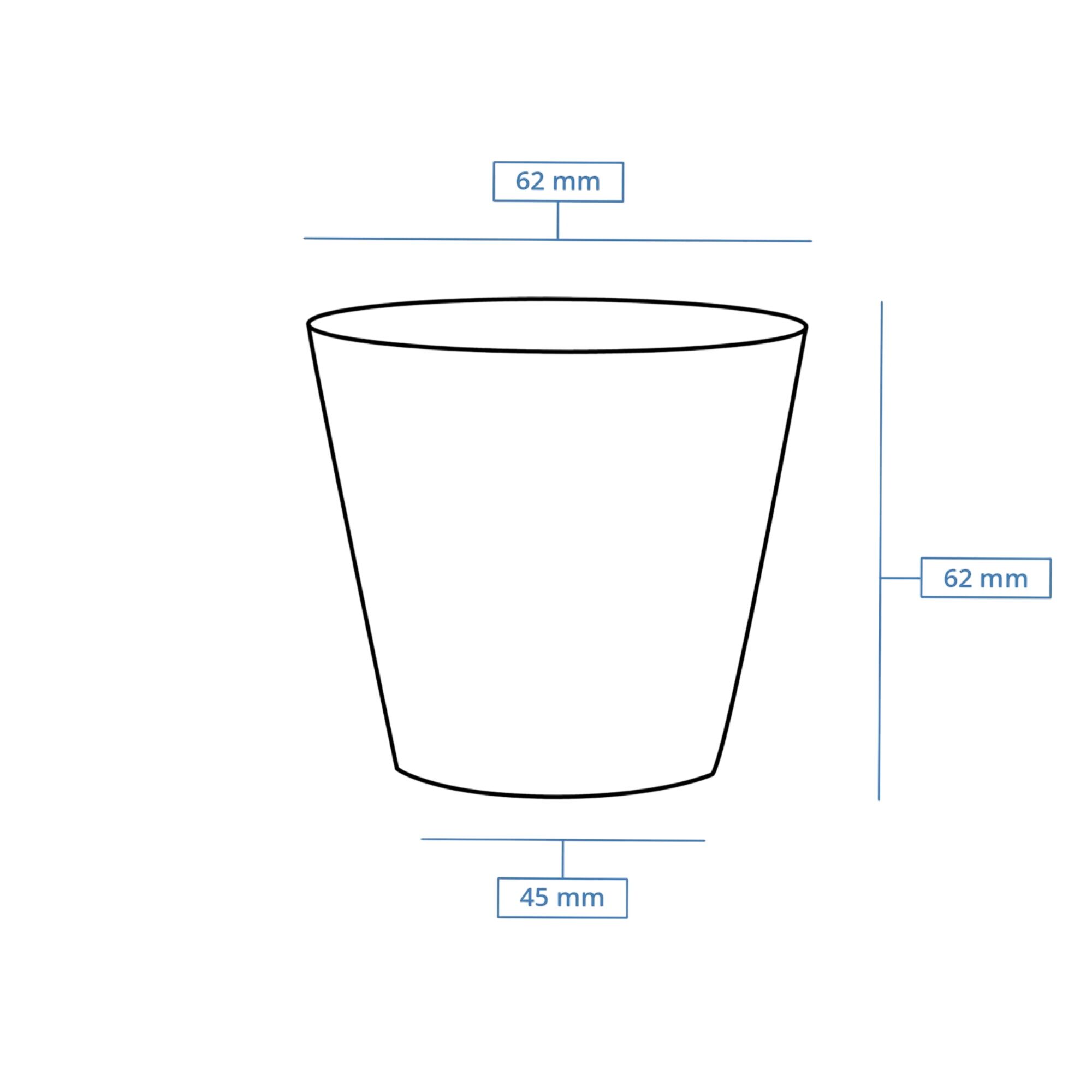 (1000 pcs) Couvercle réutilisable - Transparent - compatible avec 100ml Bol à soupe Ø 62mm
