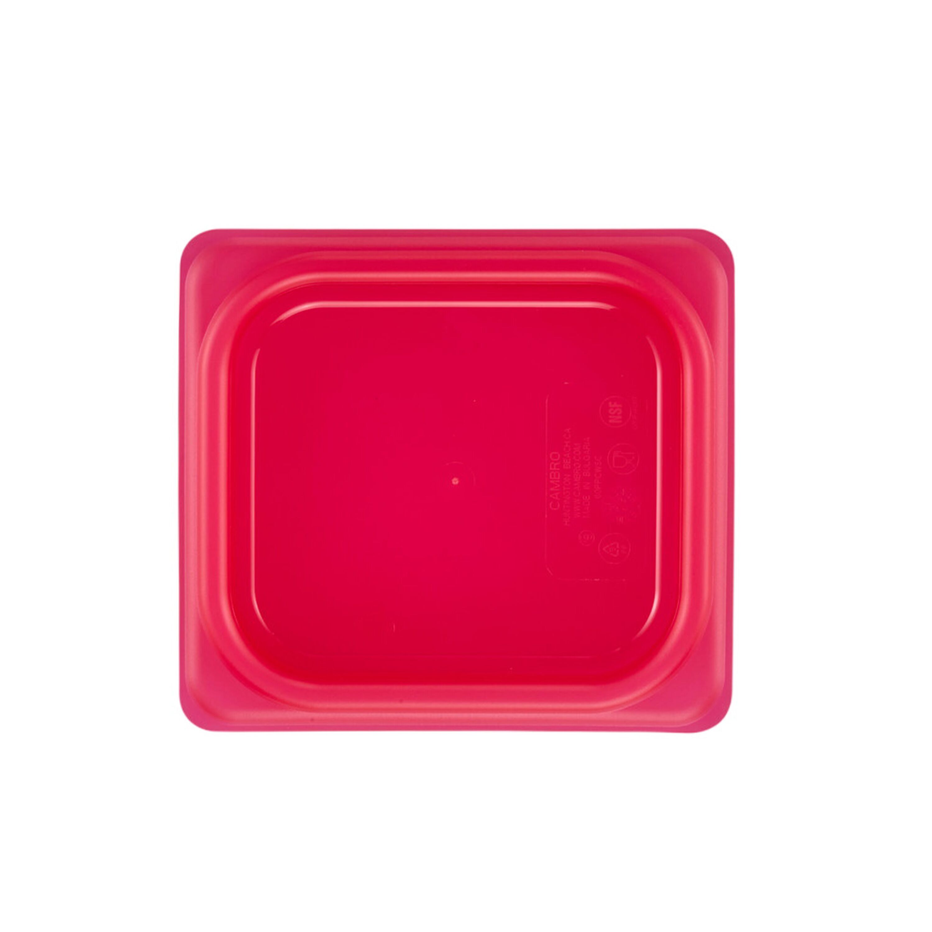 (6 pièces) CAMBRO | SafeTrak - Couvercle en polypropylène GN 1/6 - Rouge