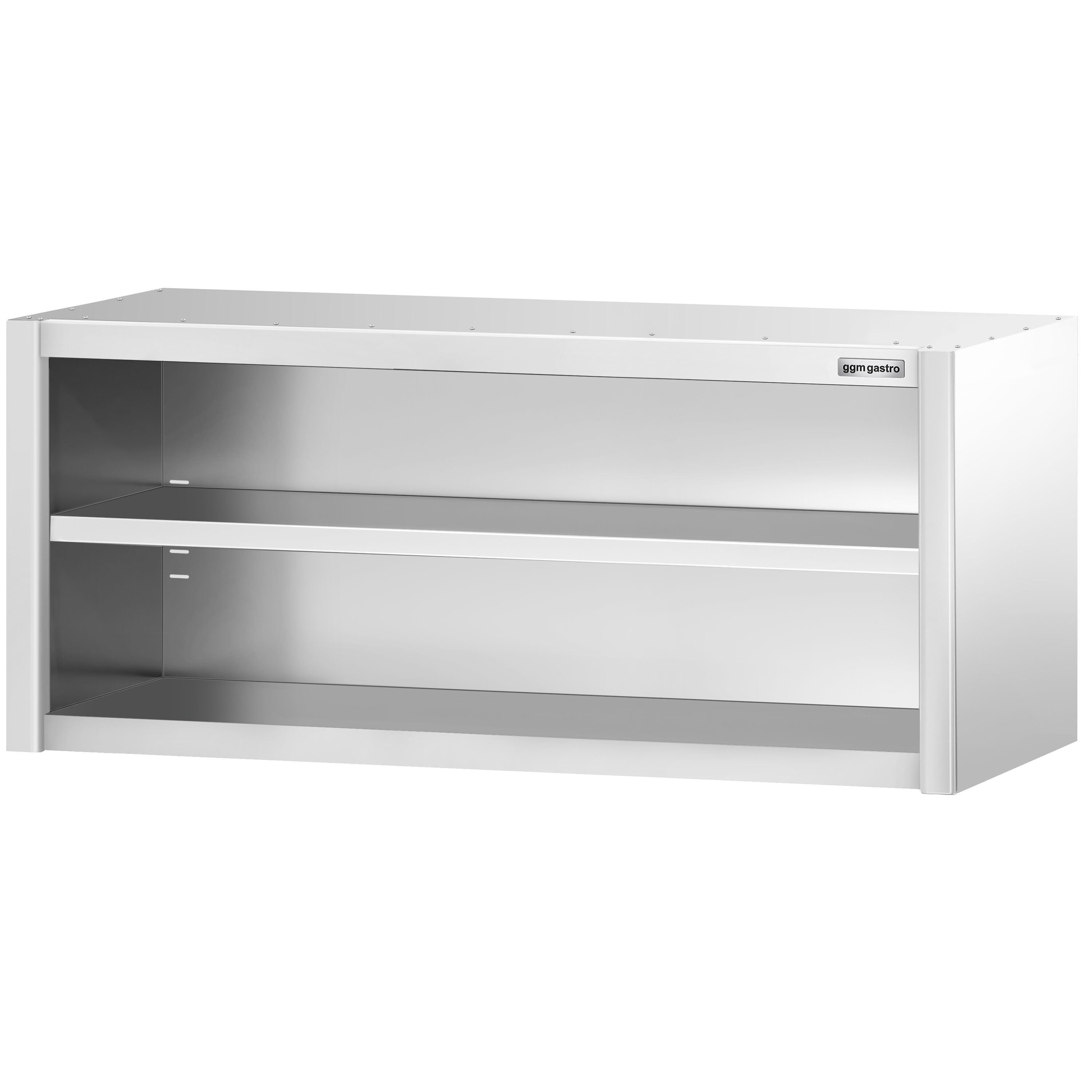 Armoire murale en acier inoxydable PREMIUM - 1600x400mm - sans portes (ouvert) - 650mm de haut
