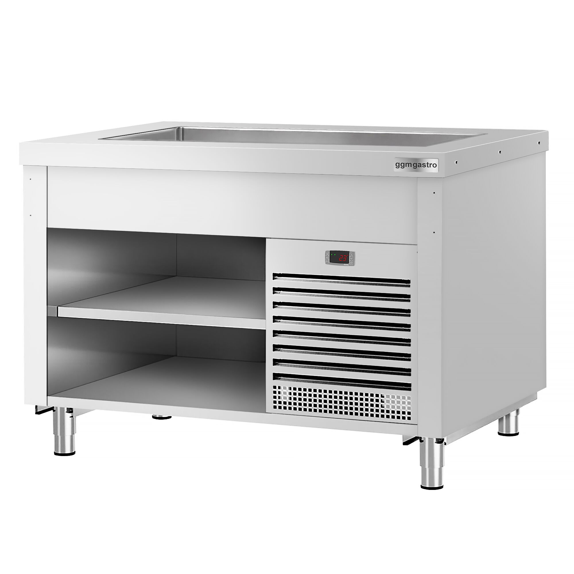 Refrigerated Buffet Display COPENHAGEN - 1240mm - with Refrigerated Well - for 3x GN 1/1
