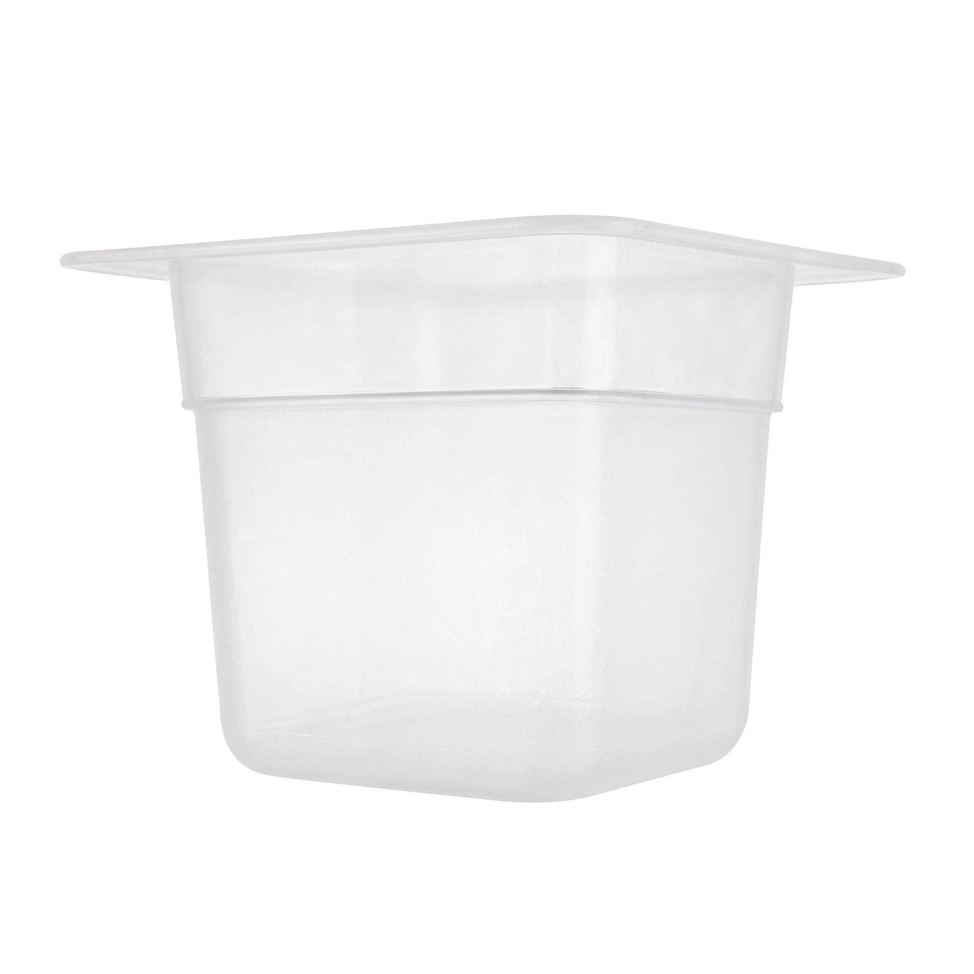 (12 pièces) Bac en Polypropylène - GN 1/6 - Translucide - 1,5 L - Hauteur : 100 mm
