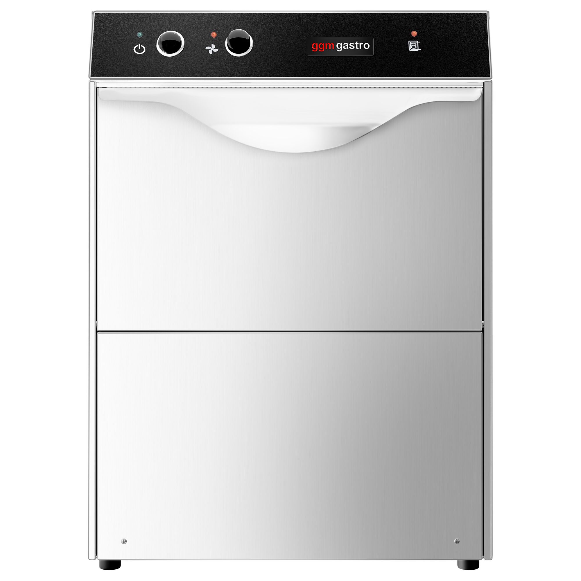 Lave-verres professionnel mini-à double paroi - Mécanique - 2,77kW - avec pompes de liquide de rinçage et de vidange