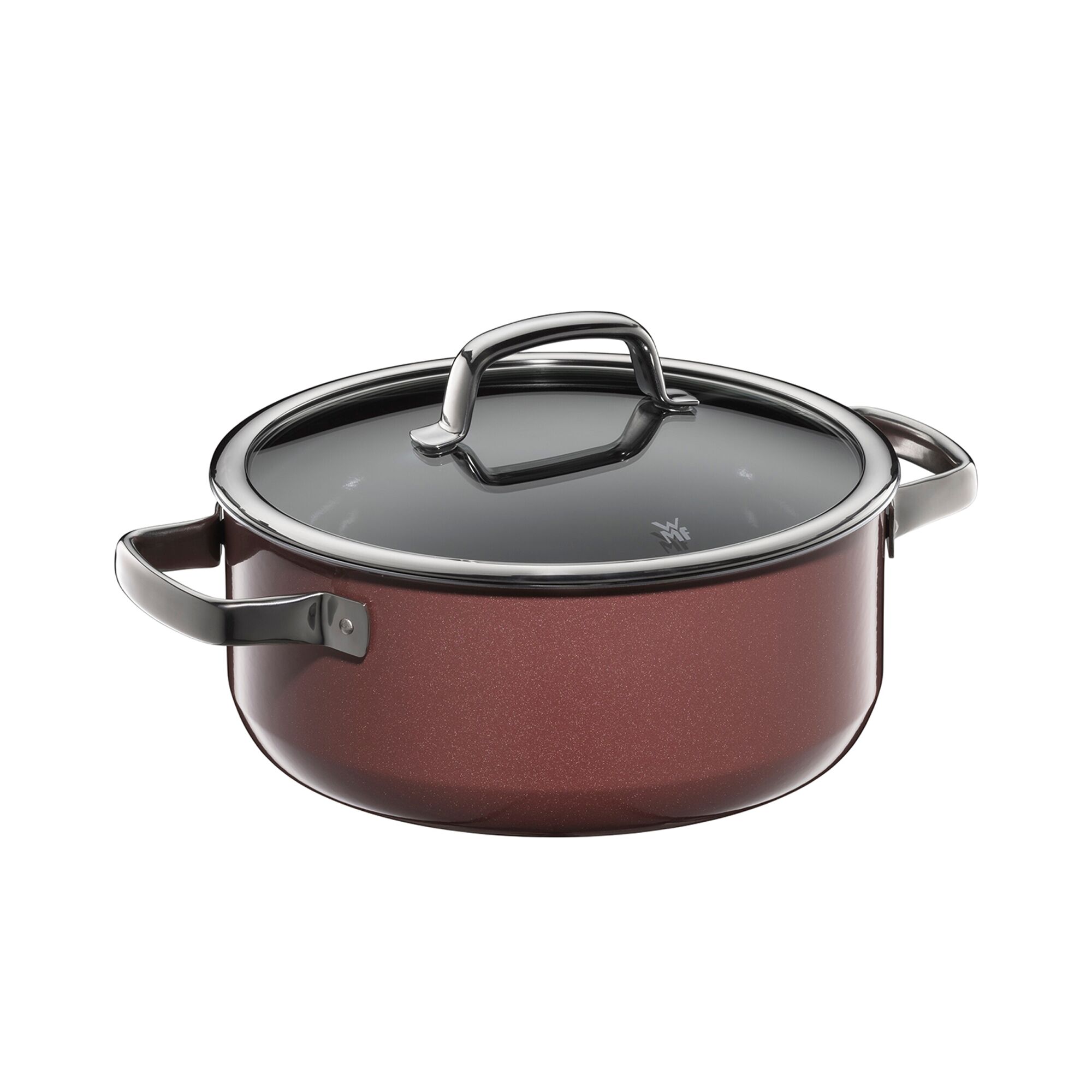 WMF | Fusiontec Mineral – Cocotte – Ø 240 mm – 4,4 litres – avec couvercle en verre – Rose Quartz