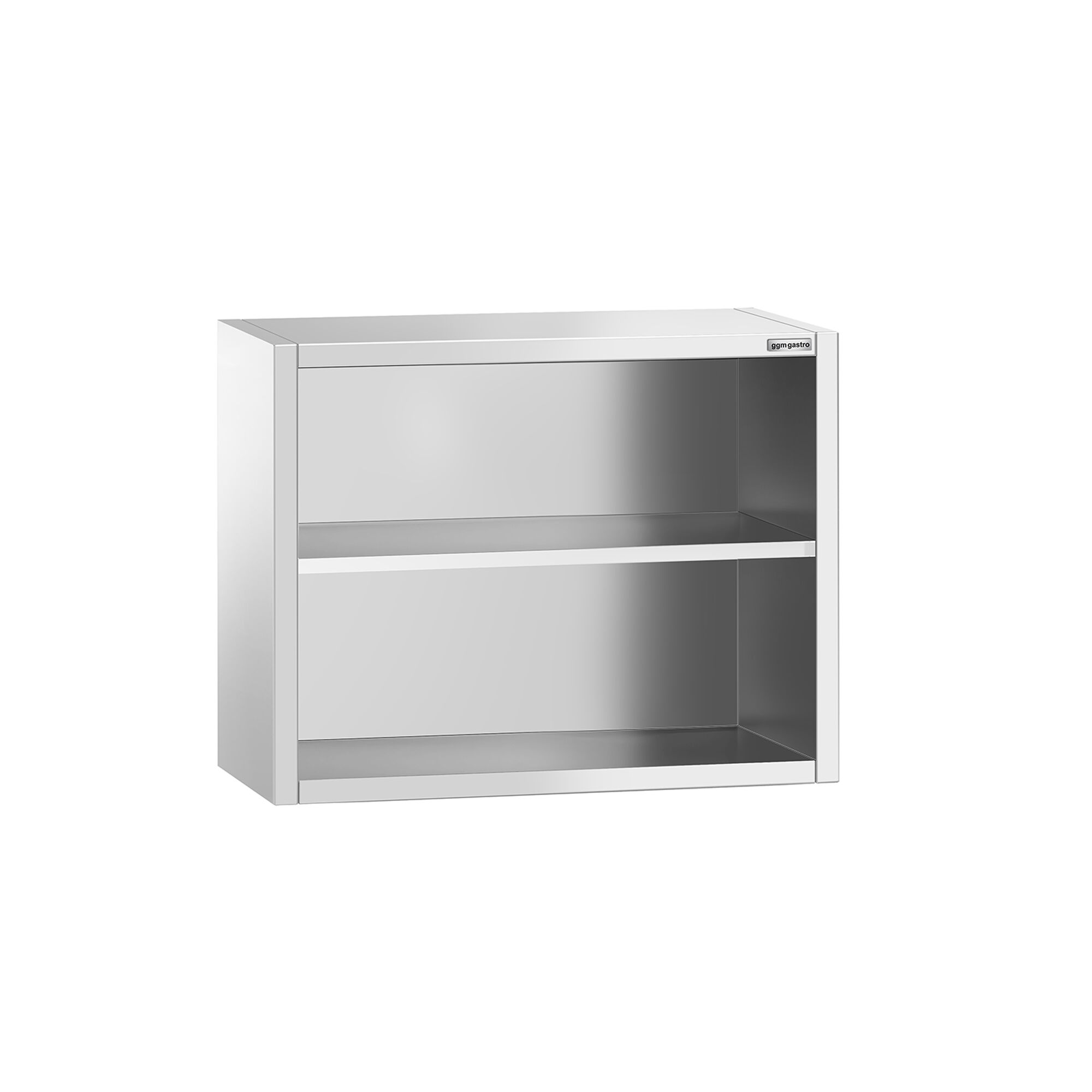 Armoire murale en acier inoxydable PREMIUM - 800x400mm - sans portes (ouvert) - 800mm de haut