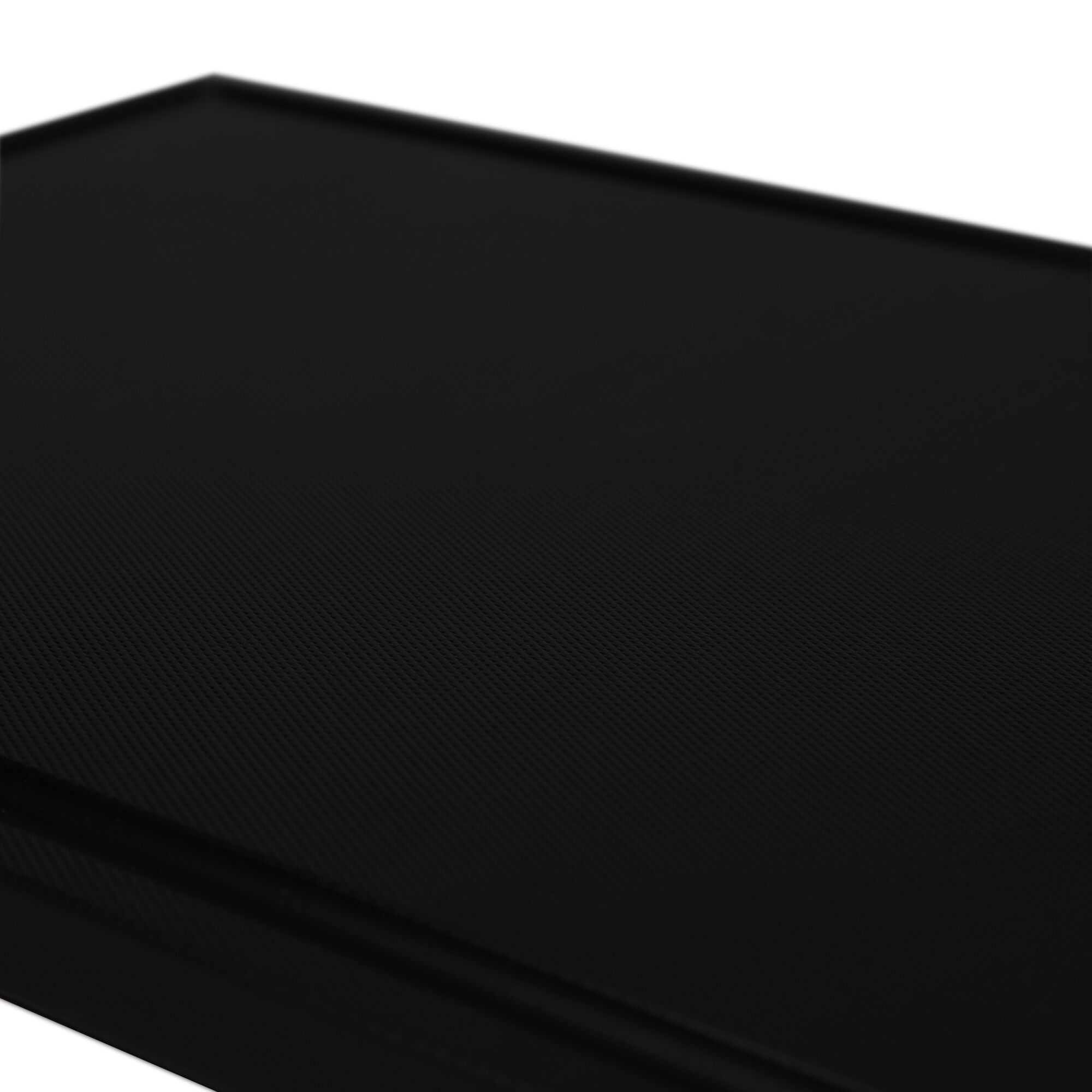 Chopping Board with Juice Groove - 265x325mm - Thickness: 20mm - HACCP-Compliant - Polyethylene - Black