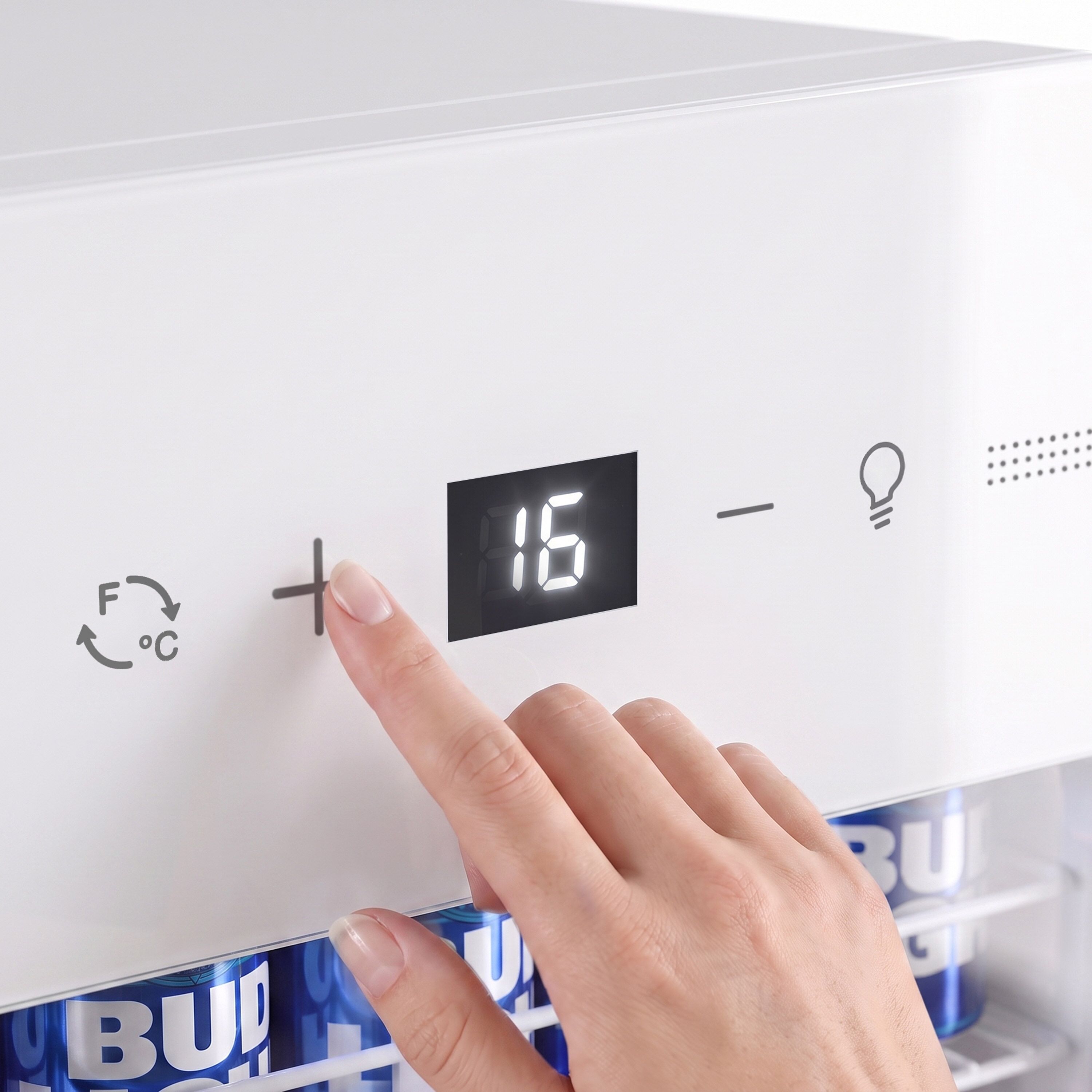 Getränkekühlschrank - 105 Liter - schmal - mit 1 Glastür