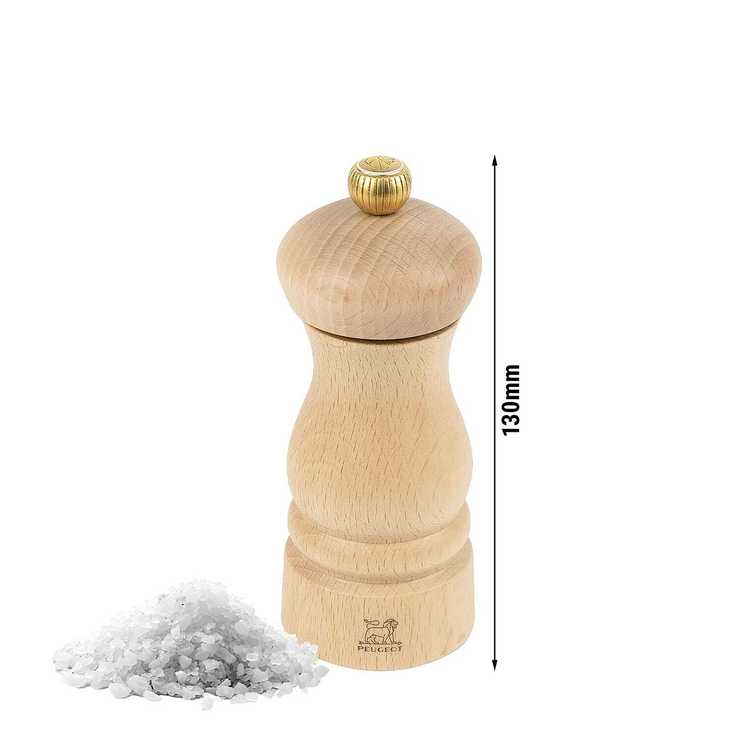 (6 pièces) PEUGEOT | CLERMONT – Moulin à sel – Bois – Naturel – Hauteur : 130 mm