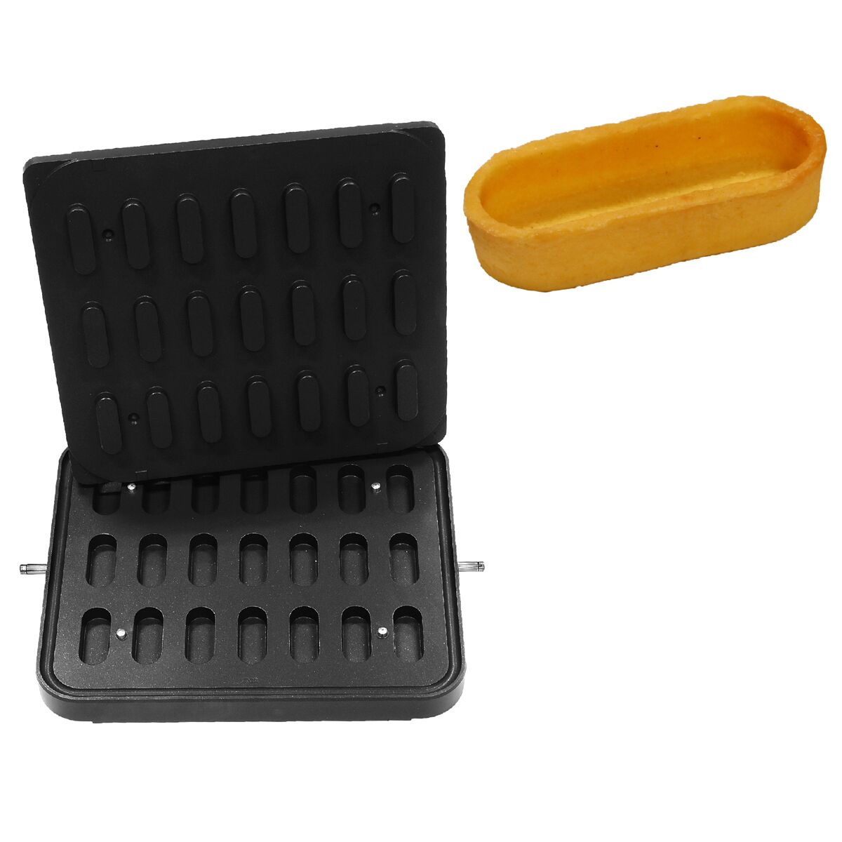 (6 pcs) Tartlet Plates - Round, Square, Rectangular, Eclair & Cupcake - 480x440x80mm - compatible with Tartlet machine TMPIC