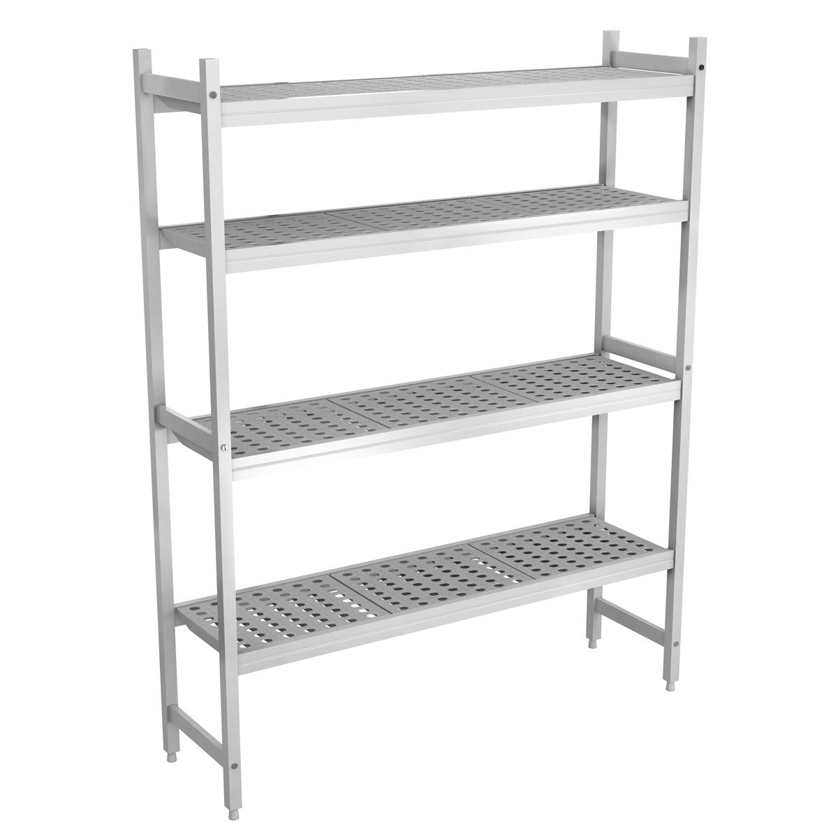 Étagère de base en aluminium - 1311 x 1685 mm - Capacité de charge : 450 kg