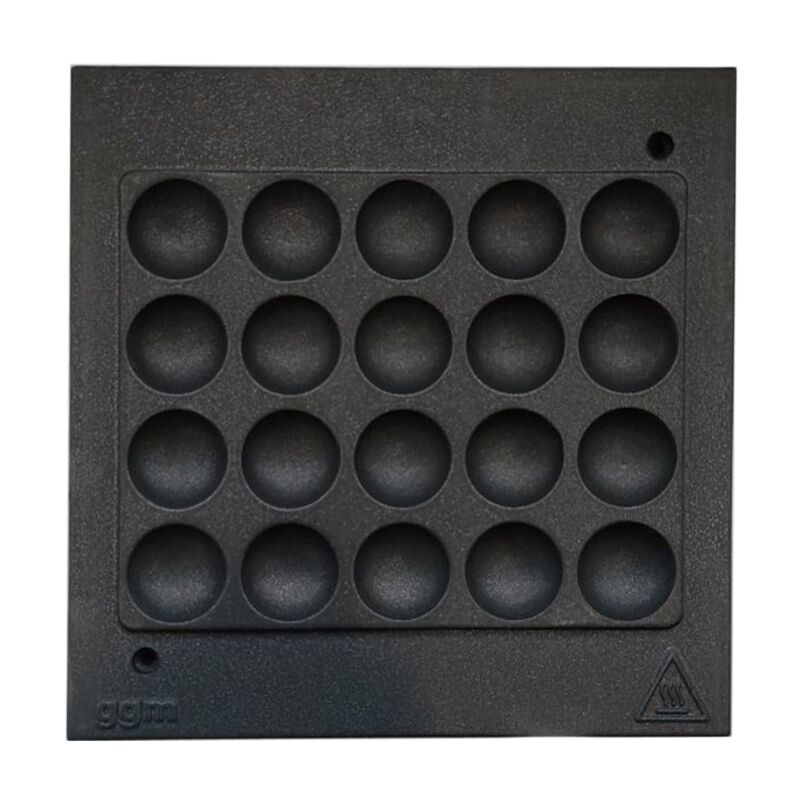 Backplatten für Waffeleisen WEERM2 - Form: Poffertjes