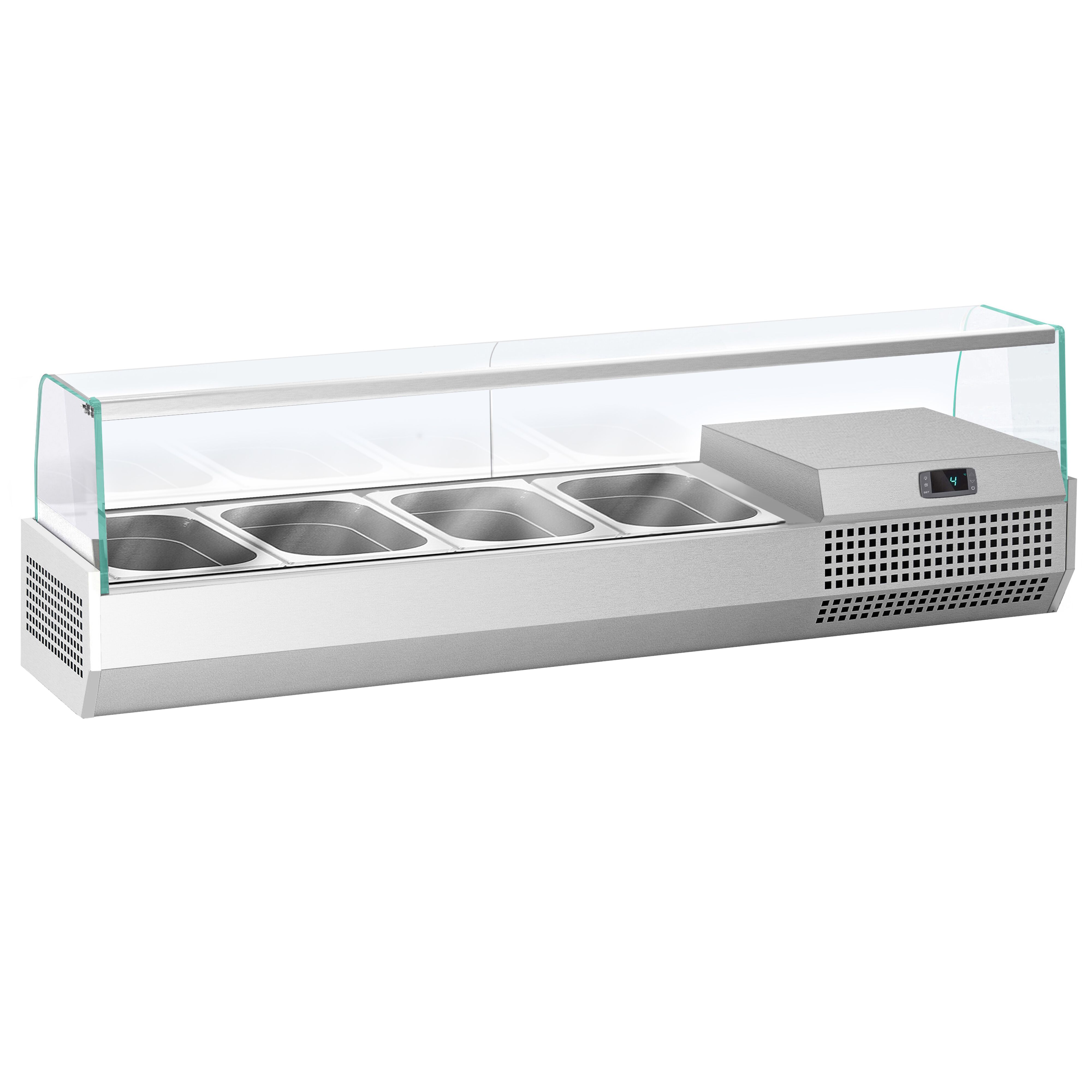 Vitrine Réfrigérée à Ingrédients PREMIUM PLUS - 1328x413mm - 4x GN 1/3