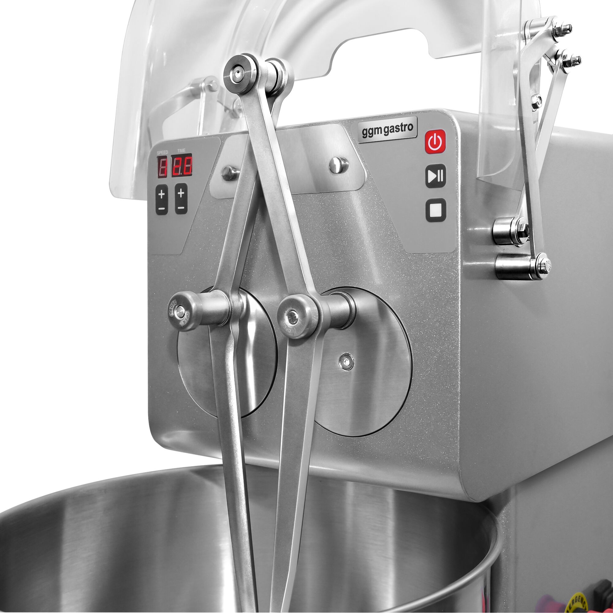 Pétrin de Boulangerie - 16 Litres / 6 kg - 5 Vitesses - avec Bras Basculants