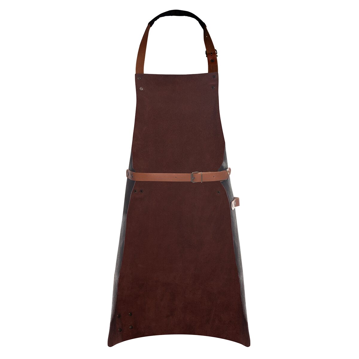 KARLOWSKY | Tablier à bavette en cuir - Moka