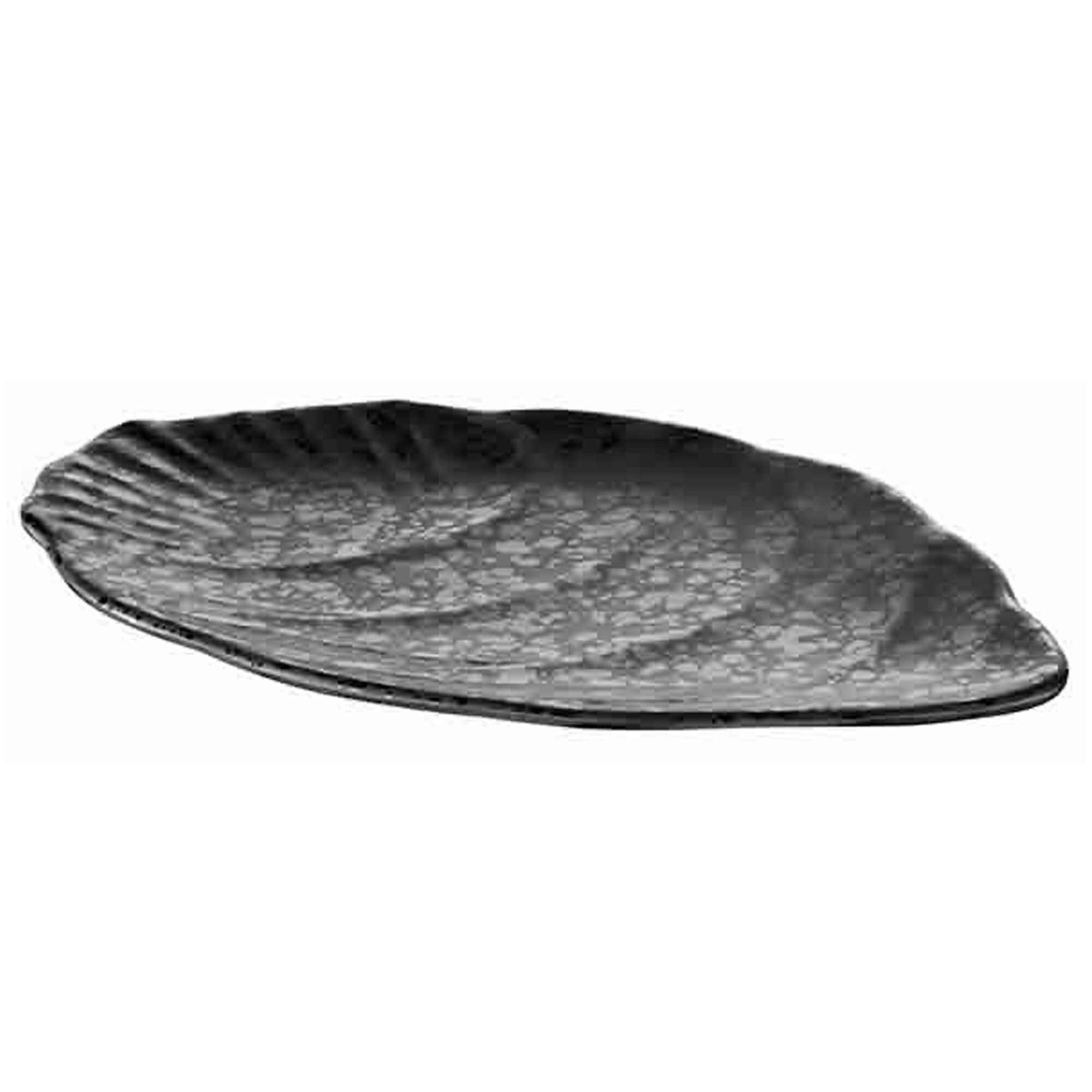 (6 pcs) Plateau de présentation - GLAMOUR - Mélamine - 300x190mm - Hauteur:15mm - Noir - empilable, compatible lave-vaisselle