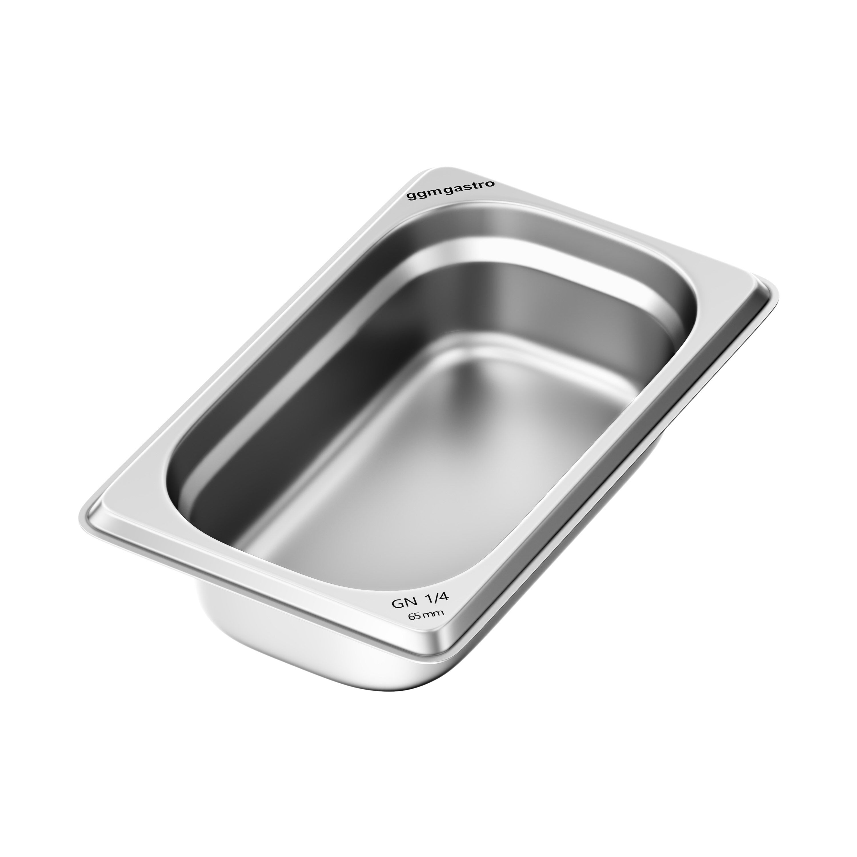 Edelstahl-Behälter GN 1/4 - Höhe: 65mm
