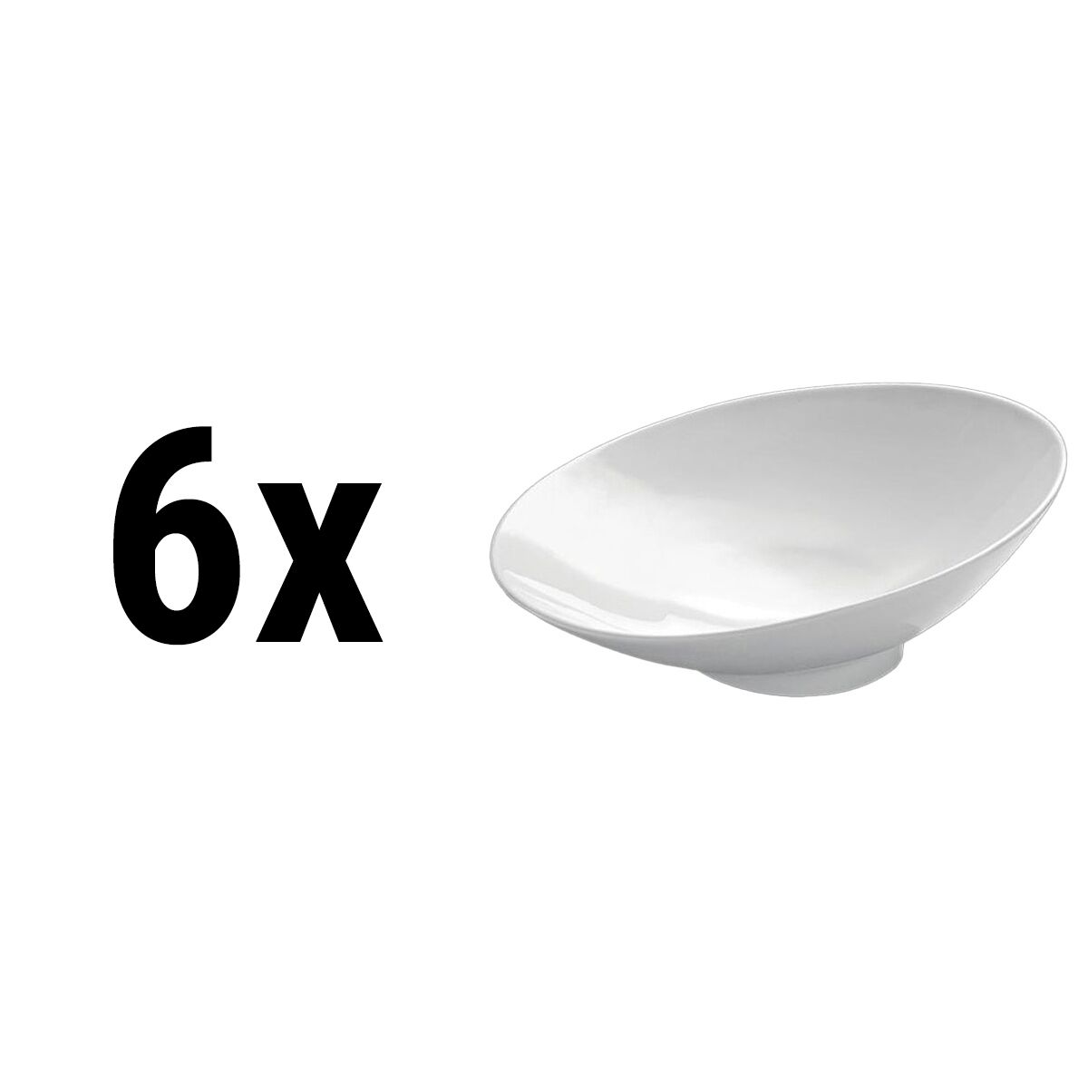 (24 pièces) PERA blanc - bol à dessert / salade - Ø 60 mm - Blanc