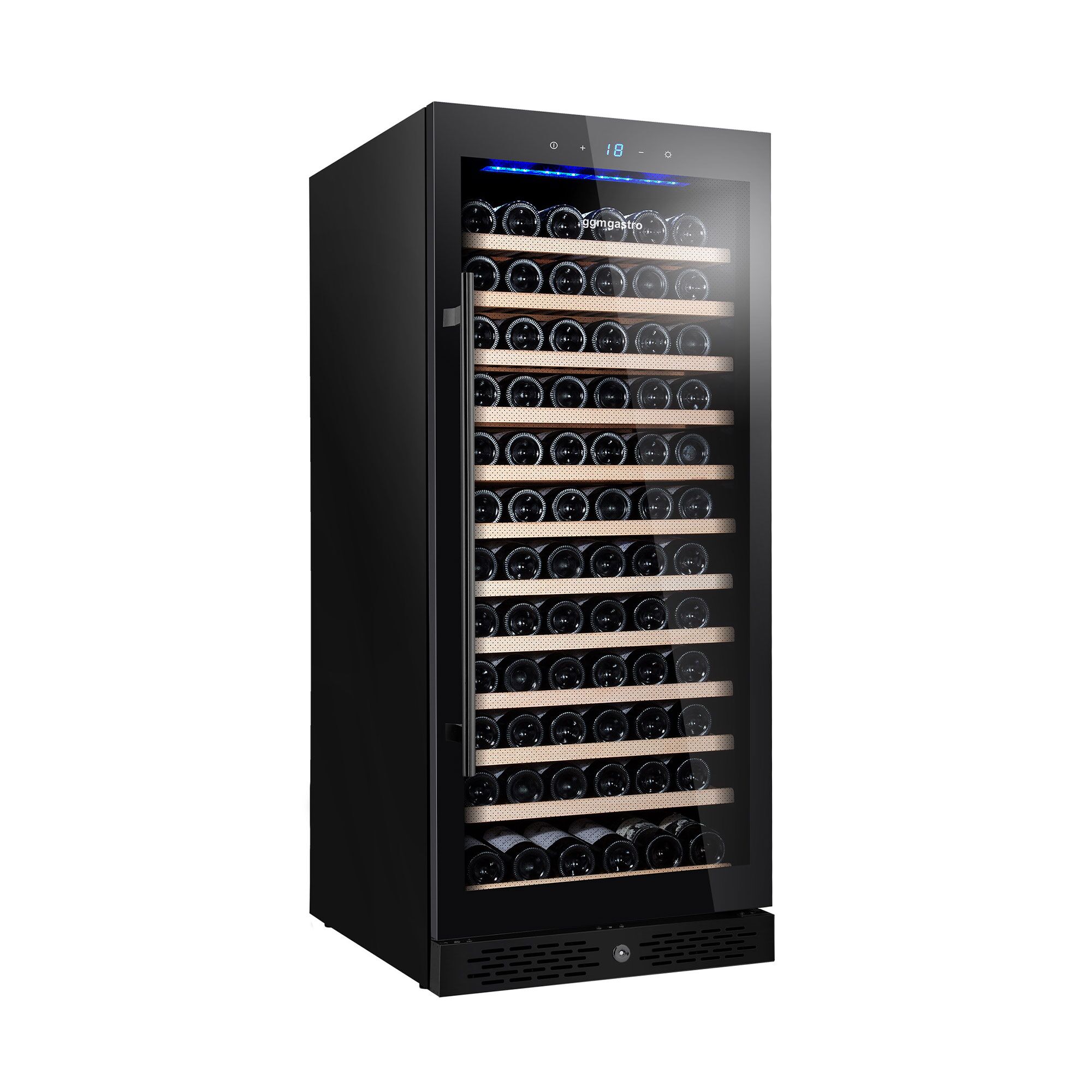Cave à vin inox ECO – 1 zone climatique – 322 litres – max. 127 bouteilles