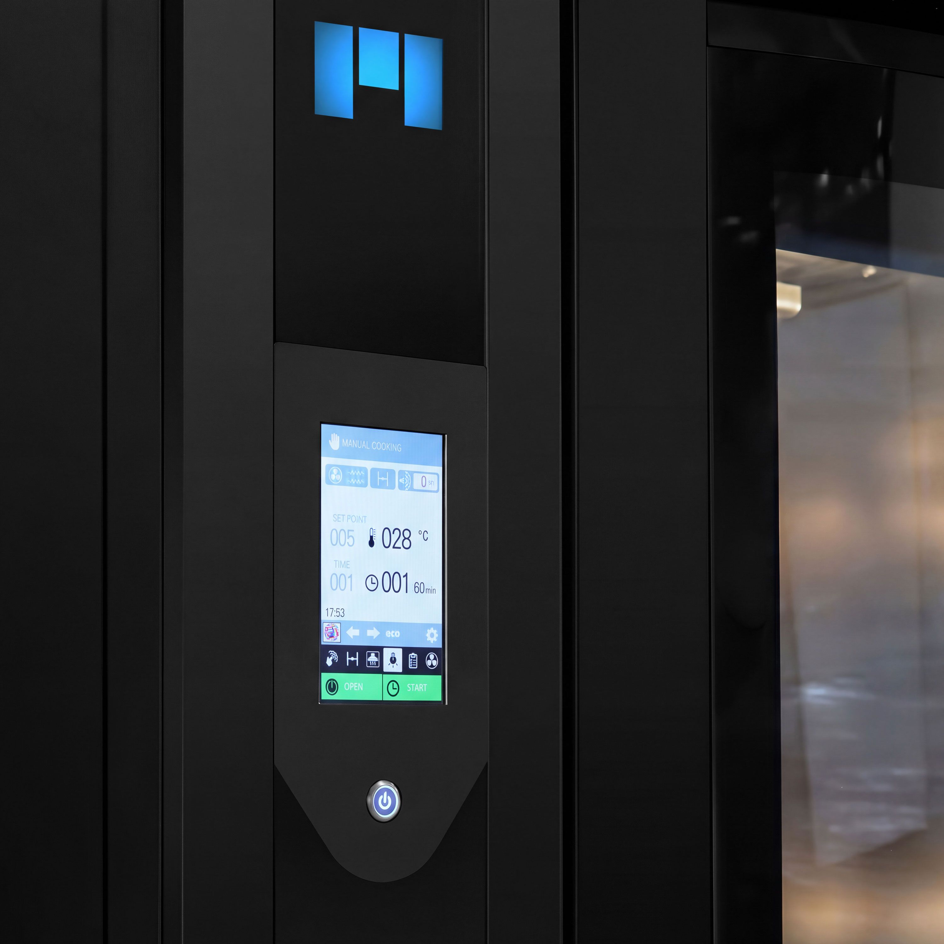 Four à convection rotatif électrique pour boulangerie avec fonction vapeur - écran tactile - 6x EN 600x400 - incl. four à pizza, hotte & étuve