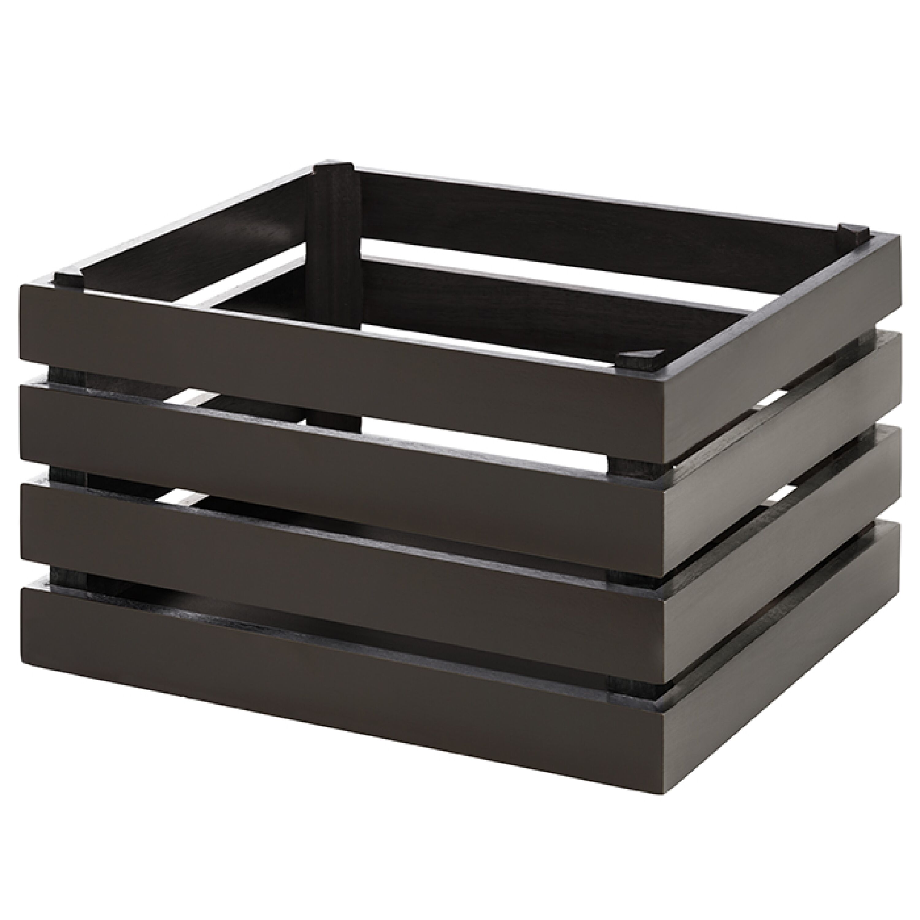 Caisse pour buffet - SUPERBOX - Bois - Noir - Hauteur:200mm - compatible avec GN 1/2