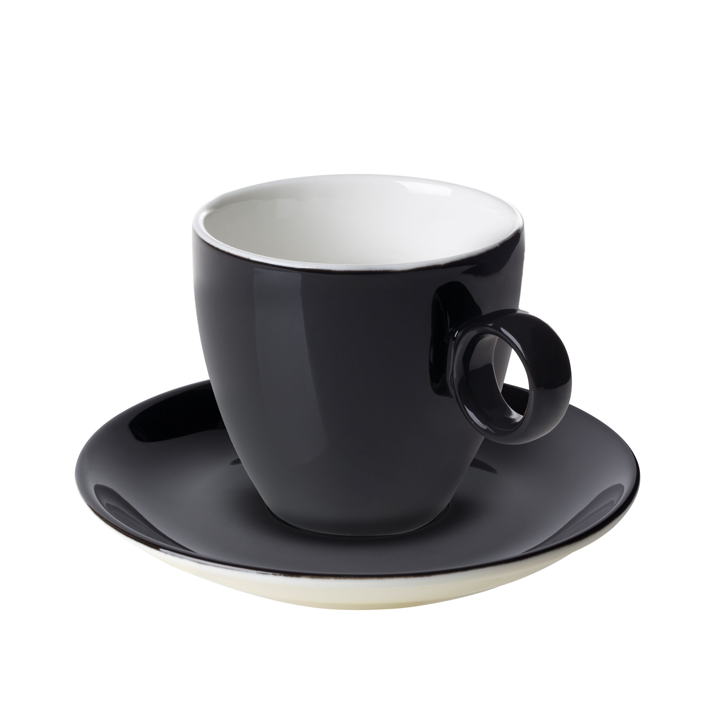 (6 pièces) BART COLOUR CAFE – Tasse à café – 170 ml – Noir