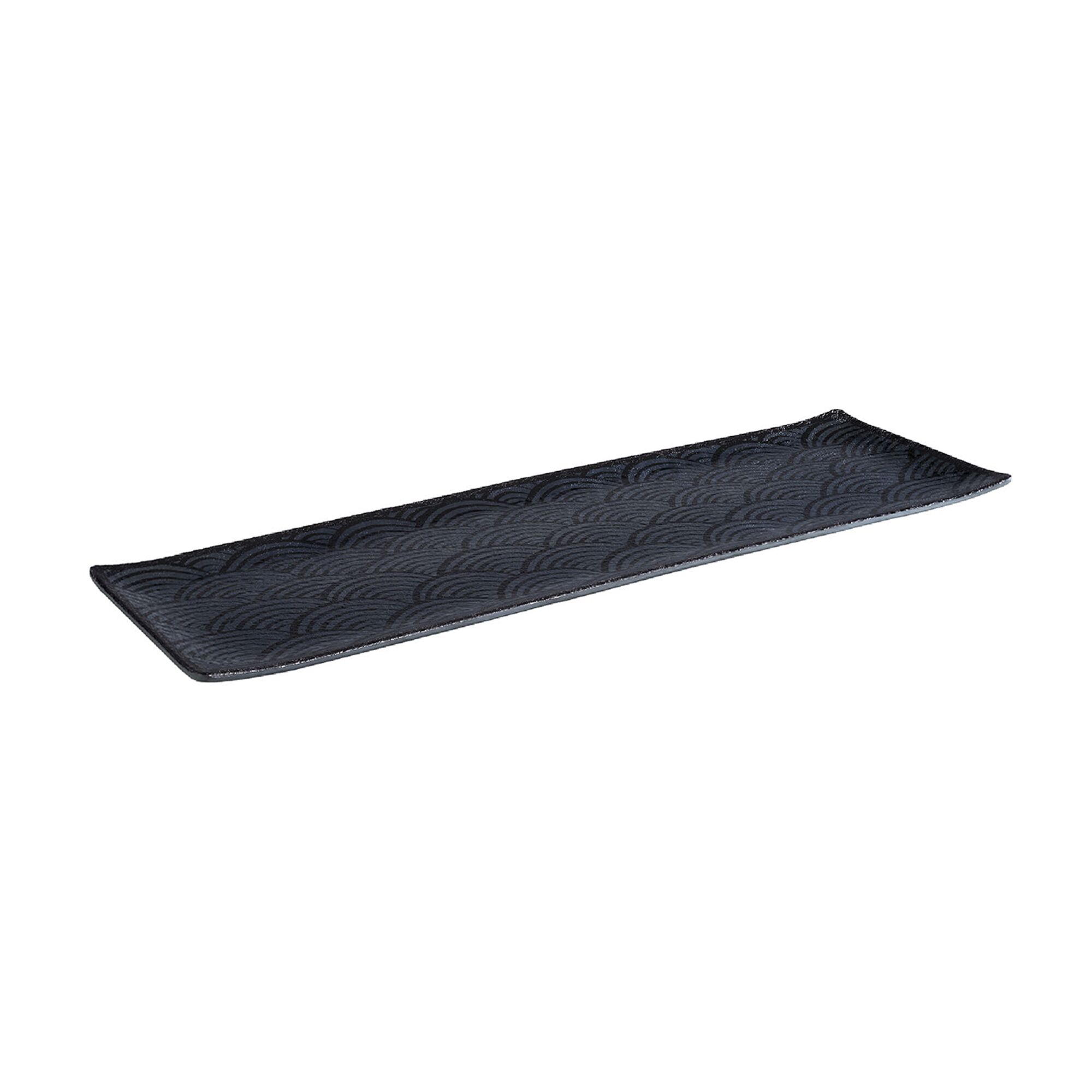 (6 pièces) Plateau GN 2/4 – DARK WAVE – Mélamine – Hauteur : 20 mm – Noir