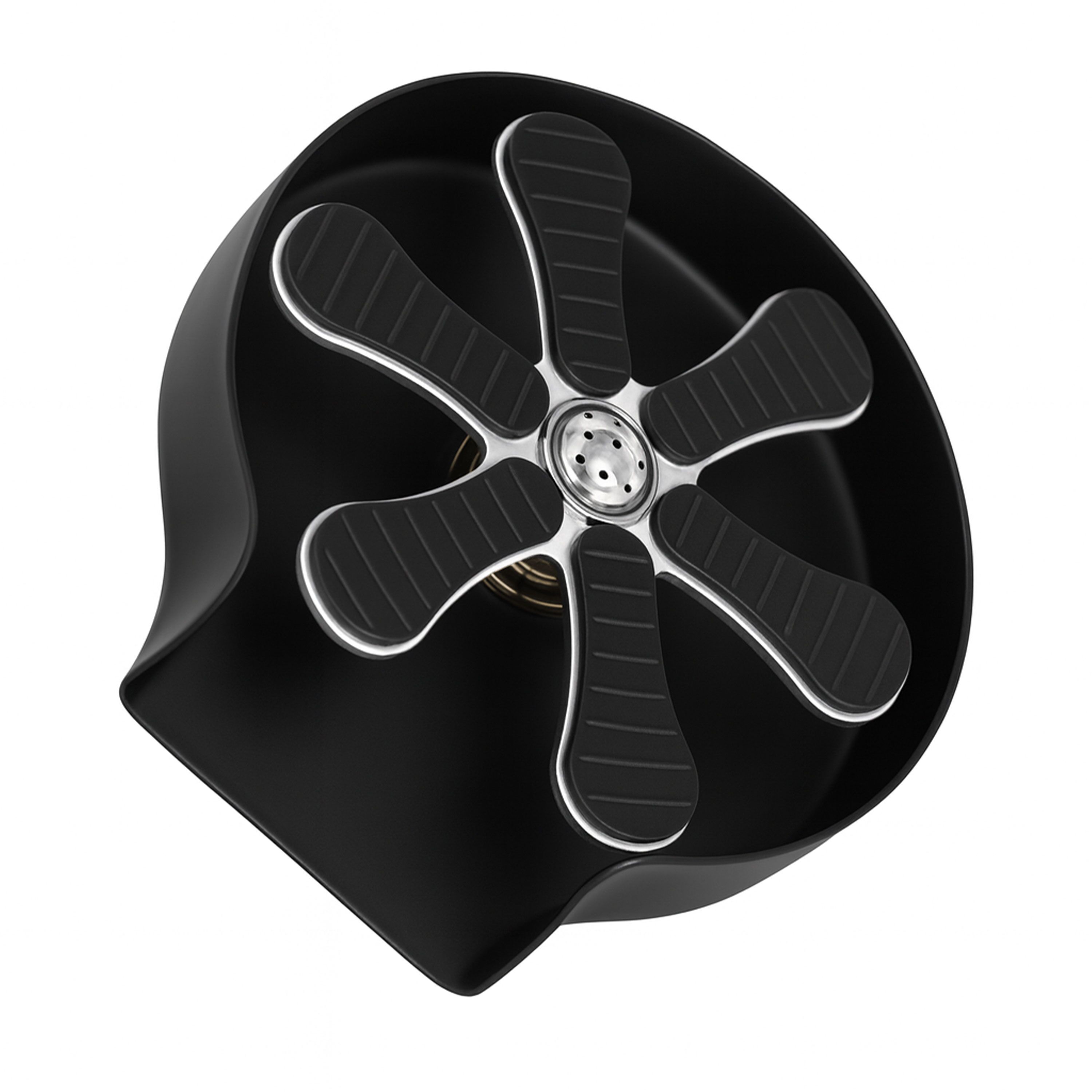 Rince-verres - avec régulateur de jet intégré - Raccord 3/8" - Noir