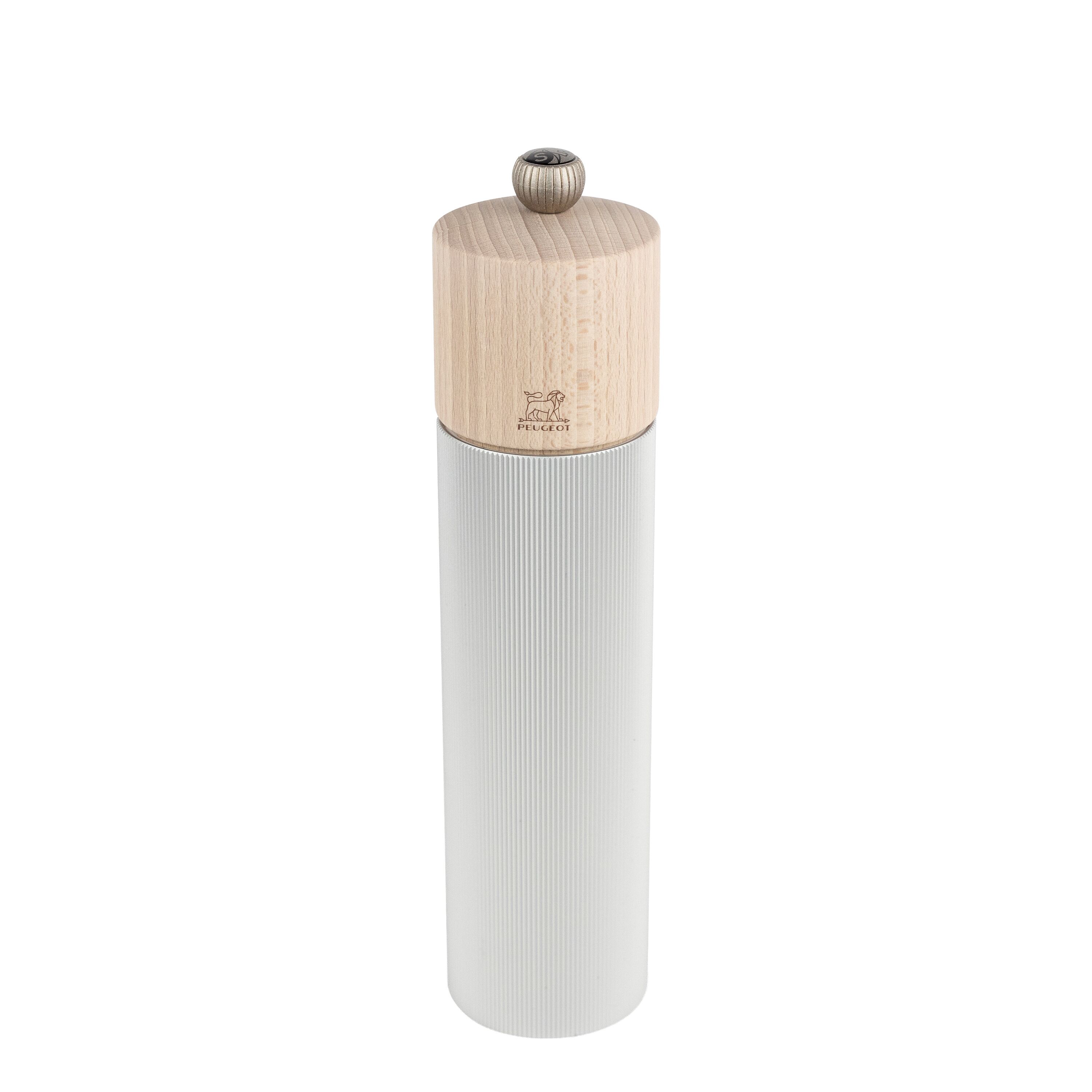 (6 pièces) PEUGEOT | LINE - Moulin à sel - Bois/Aluminium - Naturel - Hauteur : 220 mm