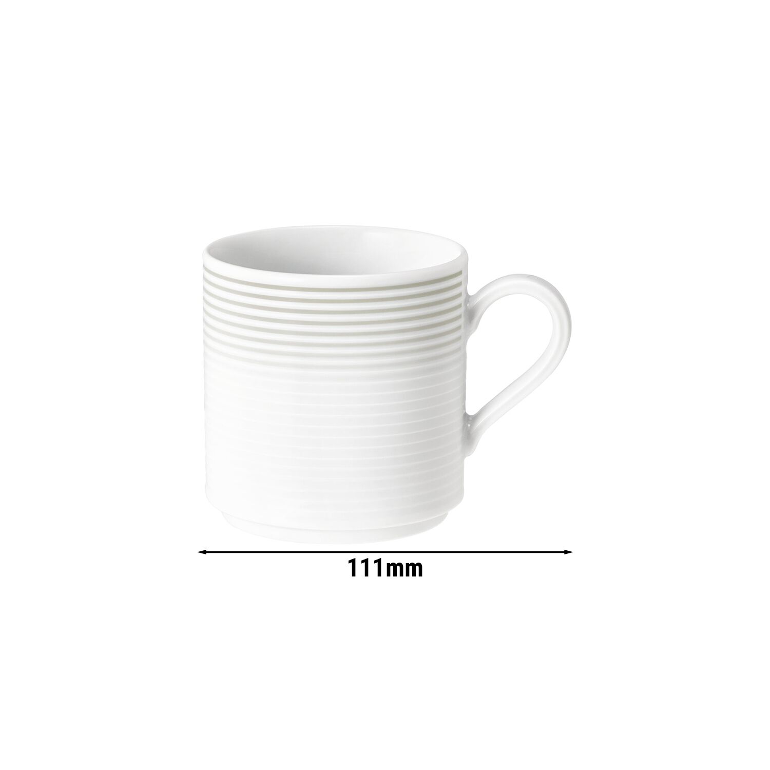 (6 pièces) SELTMANN WEIDEN | Mug avec anse - 0,28 litre - Gris perle
