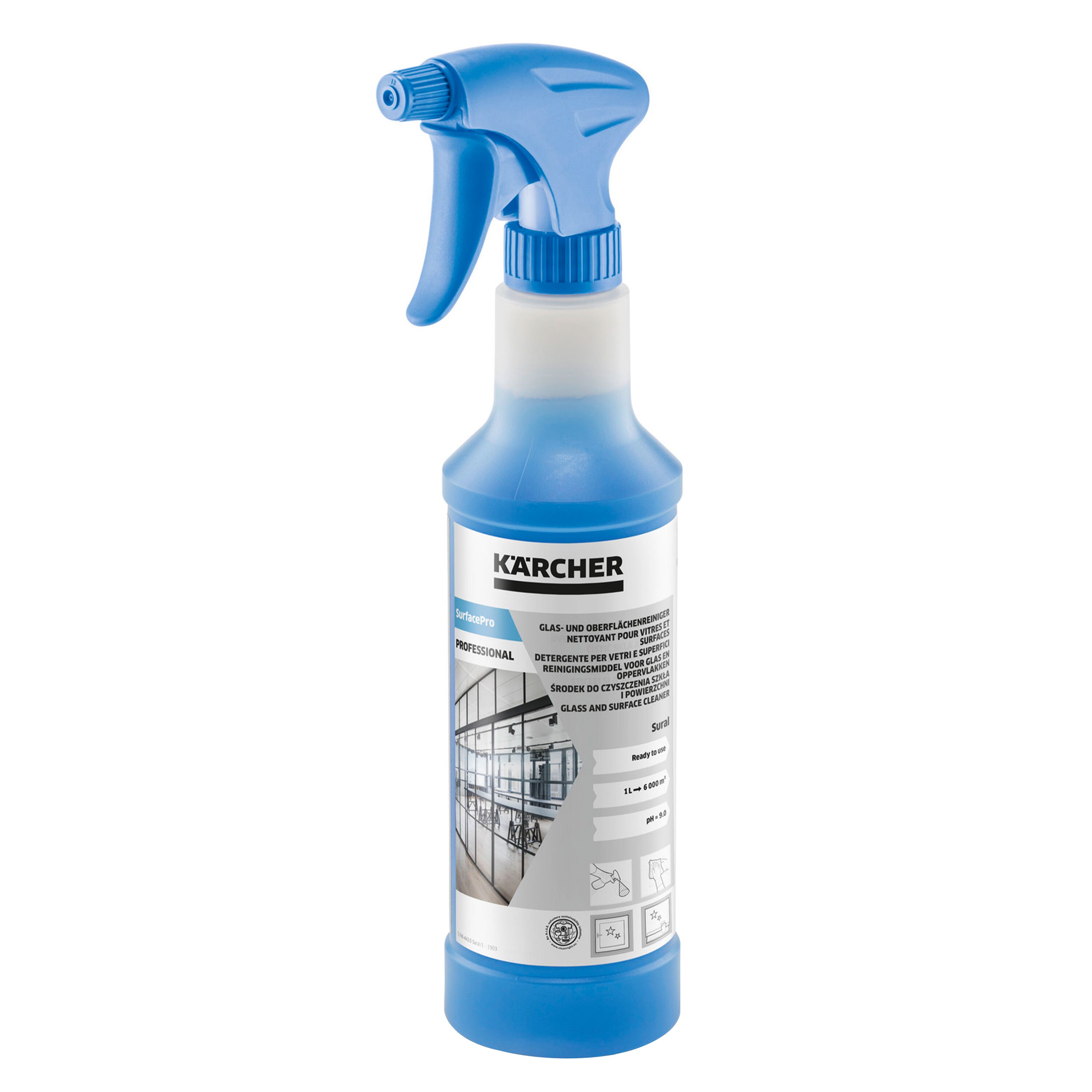 (12 pièces) Kärcher | Surface Nettoyant vitres et surfaces Sural - 500ml