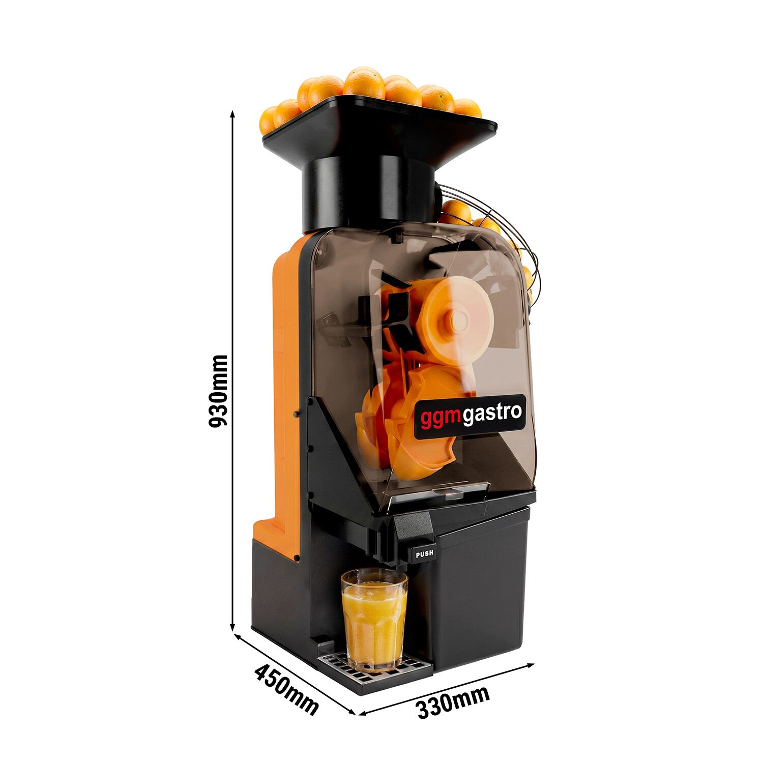 Presse-agrumes électrique - avec alimentation automatique en fruits et mode de nettoyage - Orange         