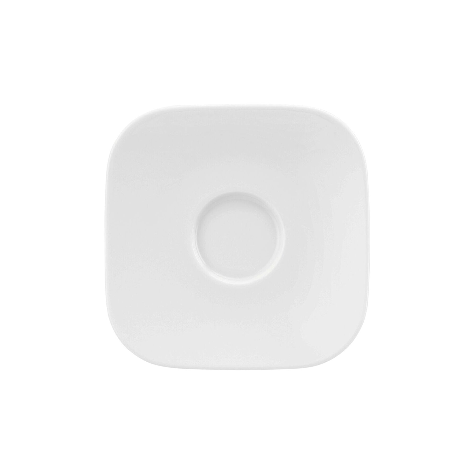 (6 pièces) SELTMANN WEIDEN | Soucoupe - petite et carrée - 130 x 130 mm - Blanc         