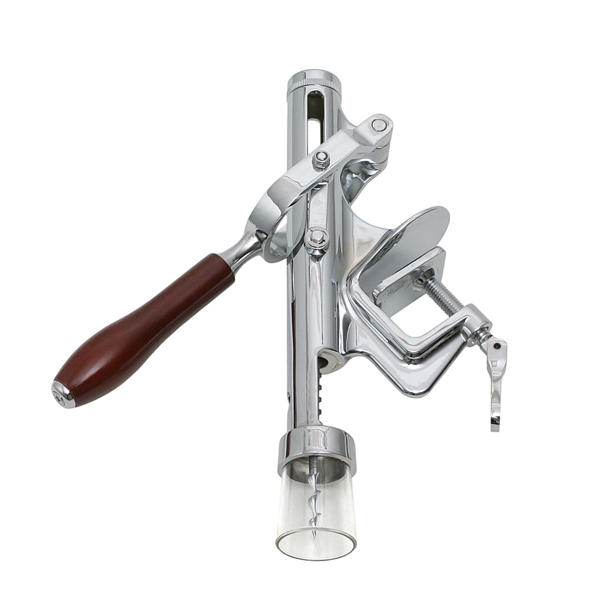 FUCHS | Bouchon de bouteille de vin avec fixation sur table - chromé