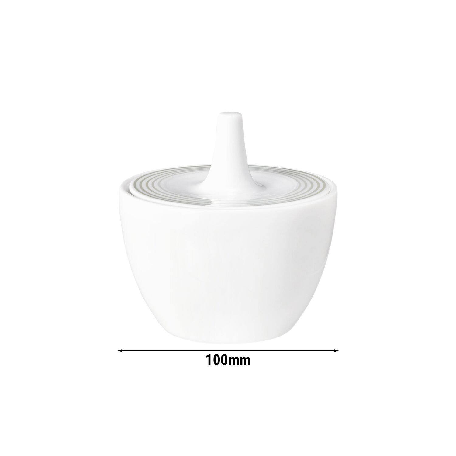 (1 pièce) SELTMANN WEIDEN | Sucrier - 0,27 litre - Gris perle