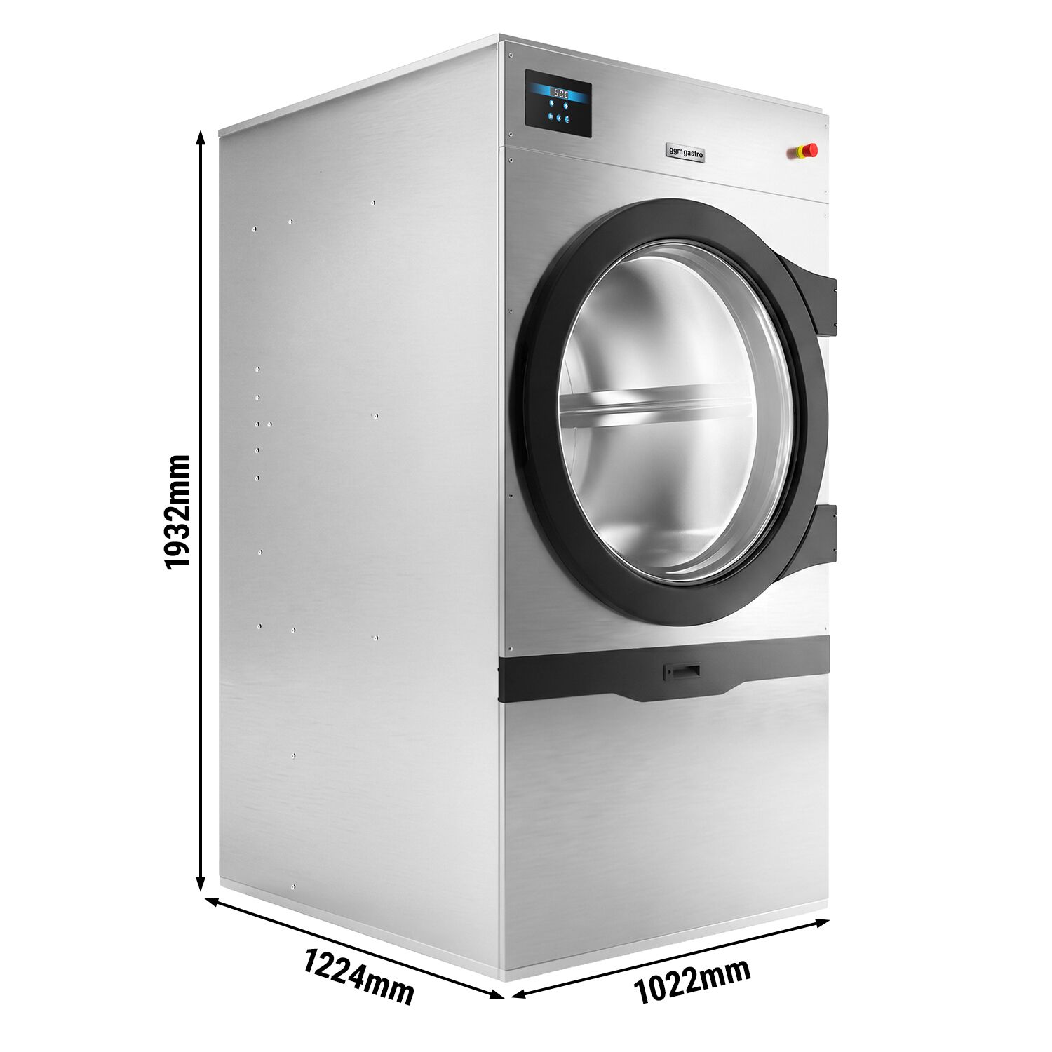 Sèche-Linge à Évacuation au Gaz - 34 kg - Manuel