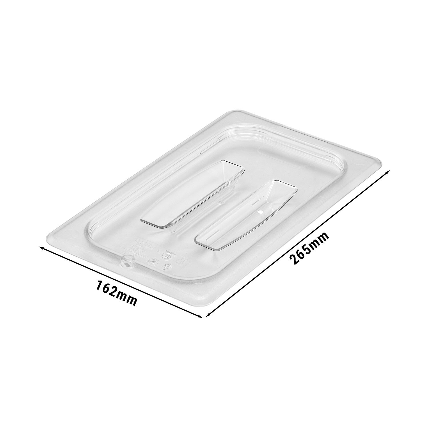 (6 pièces) CAMBRO | Camview® - Couvercle GN 1/4 en copolymère - avec poignée - transparent - sans BPA