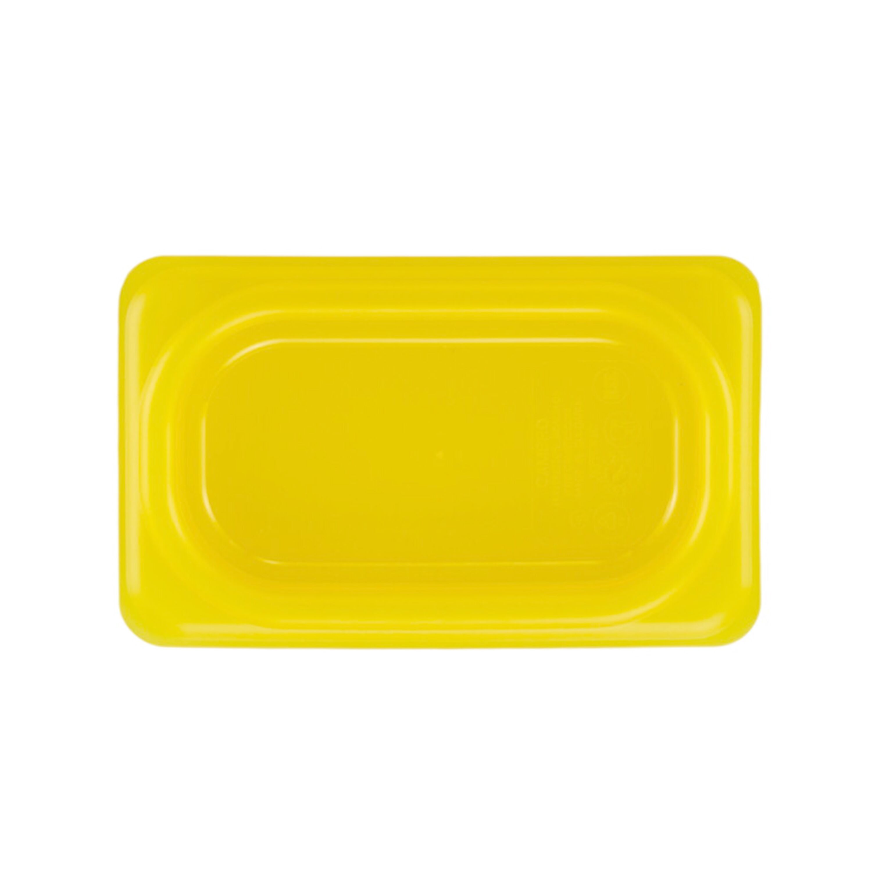 (6 pièces) CAMBRO | SafeTrak - Couvercle en polypropylène GN 1/9 - Jaune