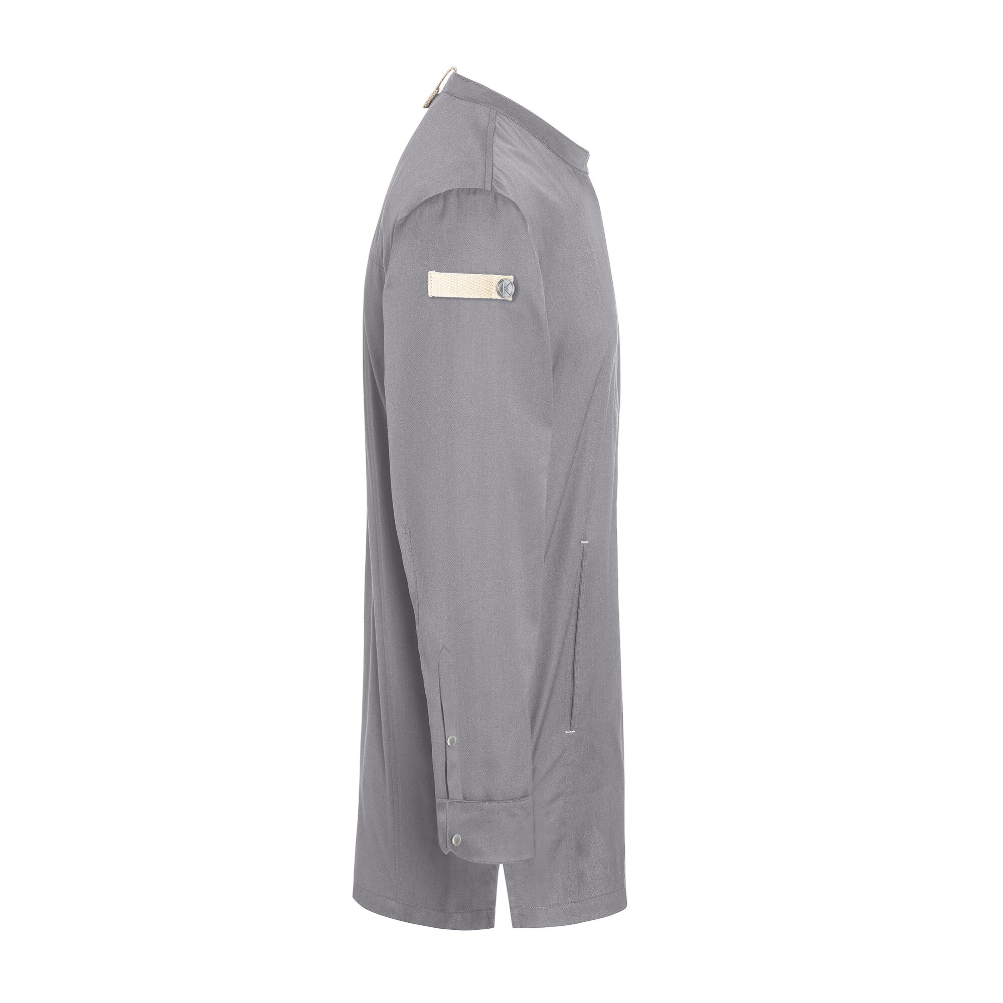 KARLOWSKY | GREEN-GENERATION Chef Jacket – Platinum Grey - Size 46 - Recycled Polyester
