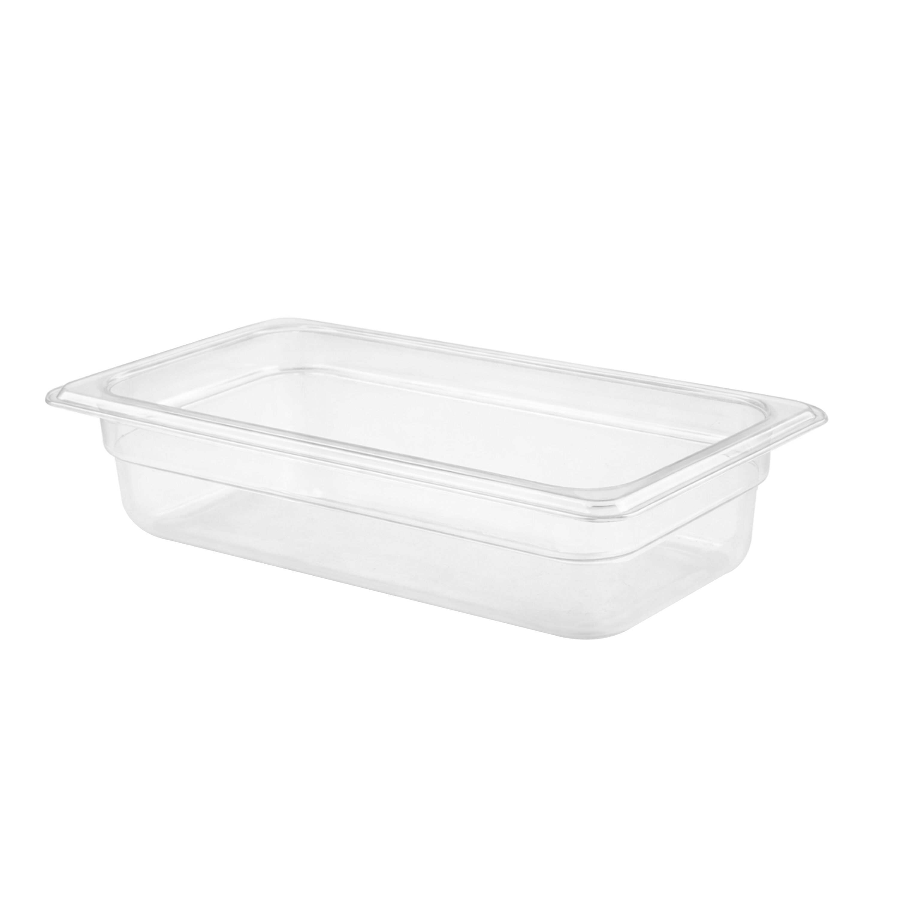(6 pièces) Bac en Polycarbonate GN 1/3 - Transparent - Hauteur : 100 mm