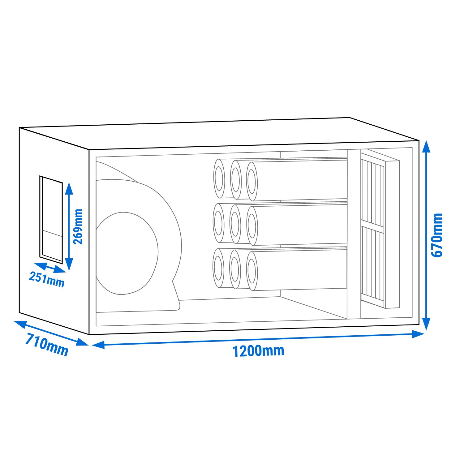 Système de purification d’air extrait avec moteur – 2 700 m³/h – taux de séparation 70 % – avec préfiltre et filtre à charbon actif