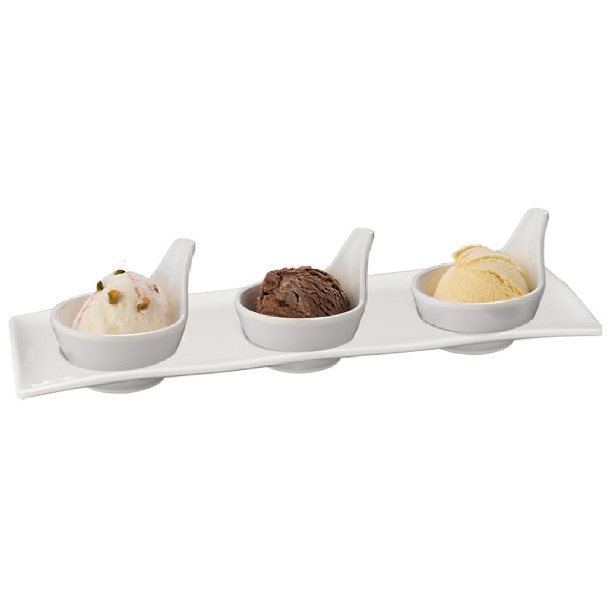(20 pièces) Coupelles à sauce - MINI GOURMET - Melamine - 50 ml - Ø 70 mm - Blanc