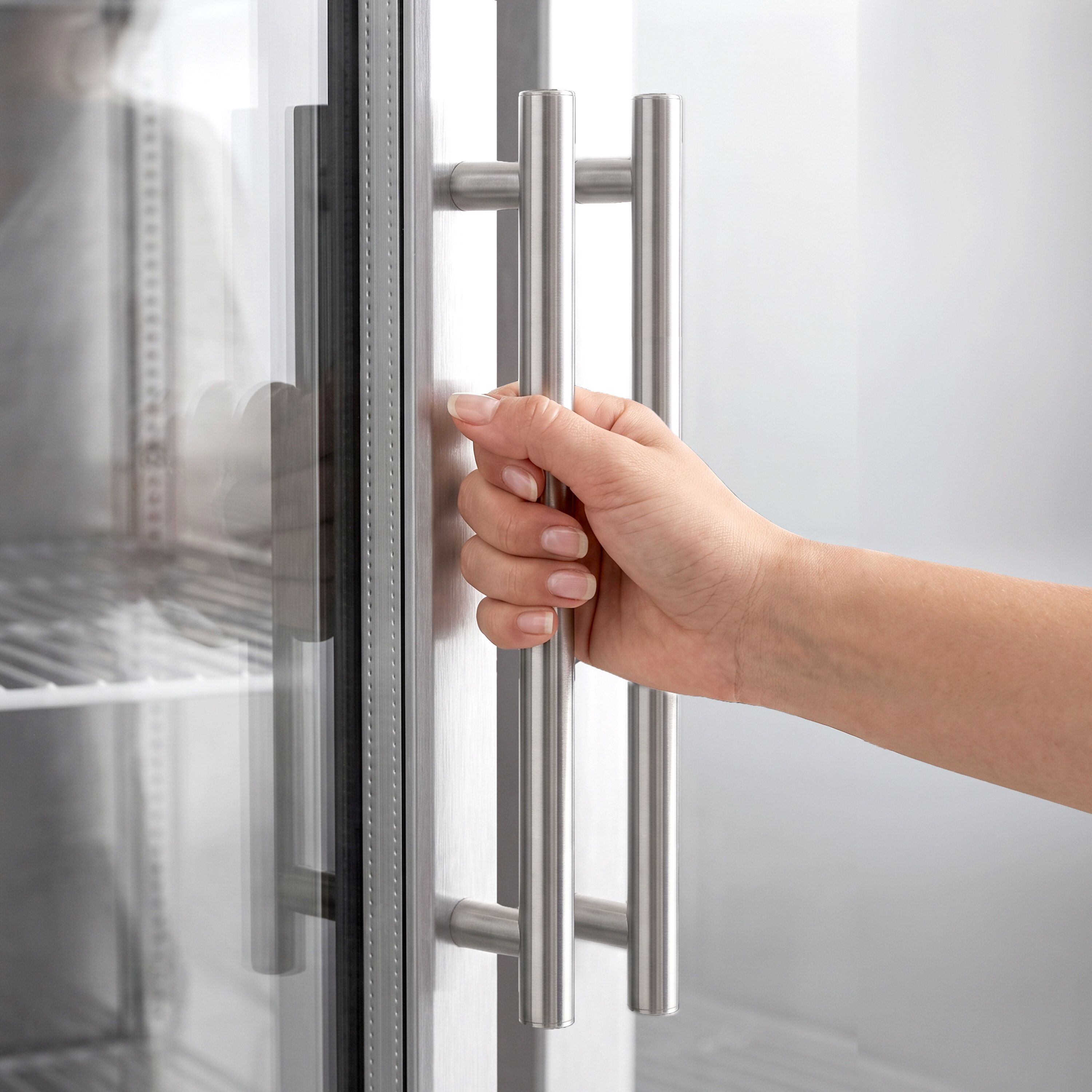 GASTRO-COOL | Hladnjak sa staklenim vratima nehrđajući čelik (inox) ECO - 1200 l - od -2 °C do +8 °C - s 2 staklena vrata - ventilirano hlađenje, automatsko odmrzavanje