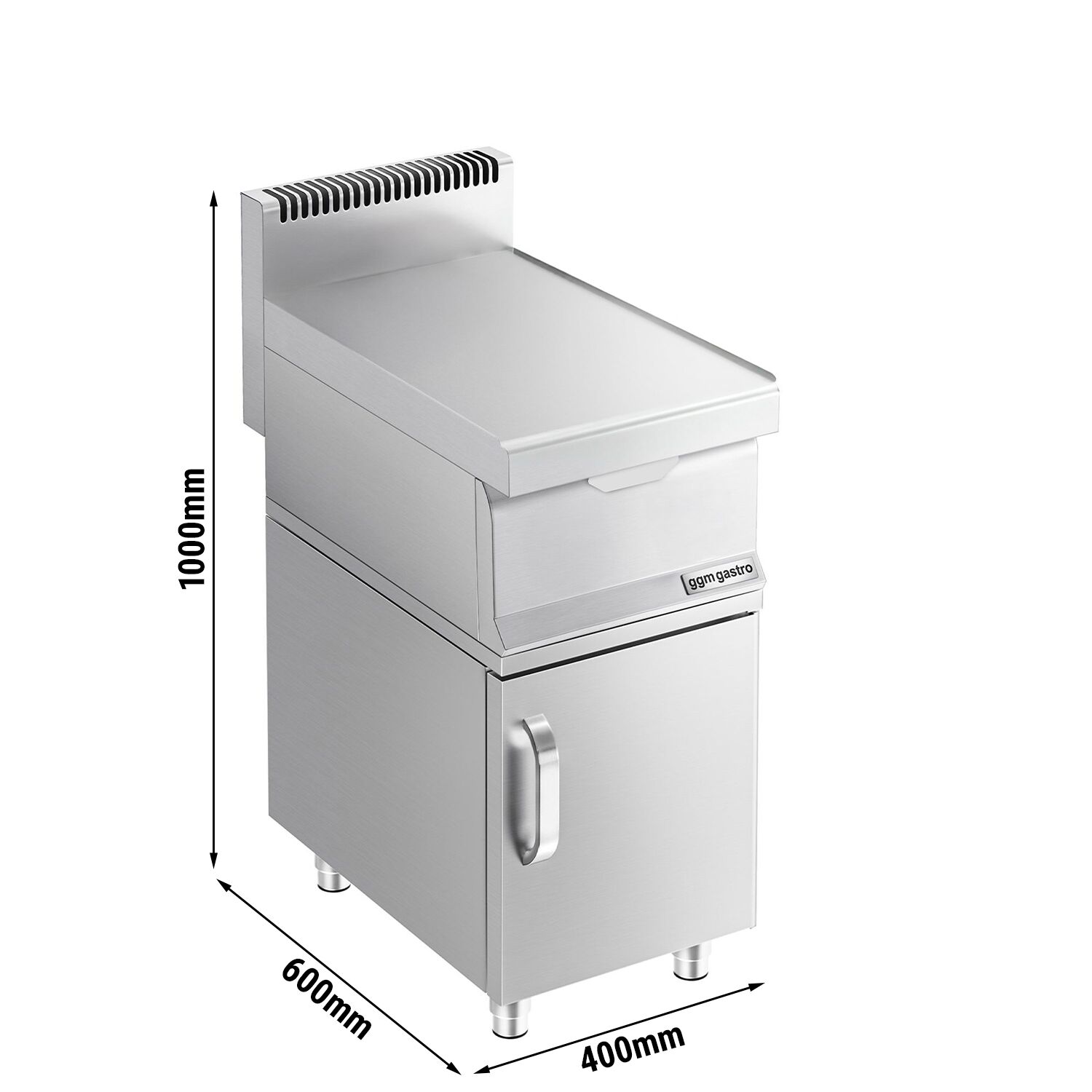 Élément neutre – 400 mm – tiroir – incl. soubassement avec 1 porte