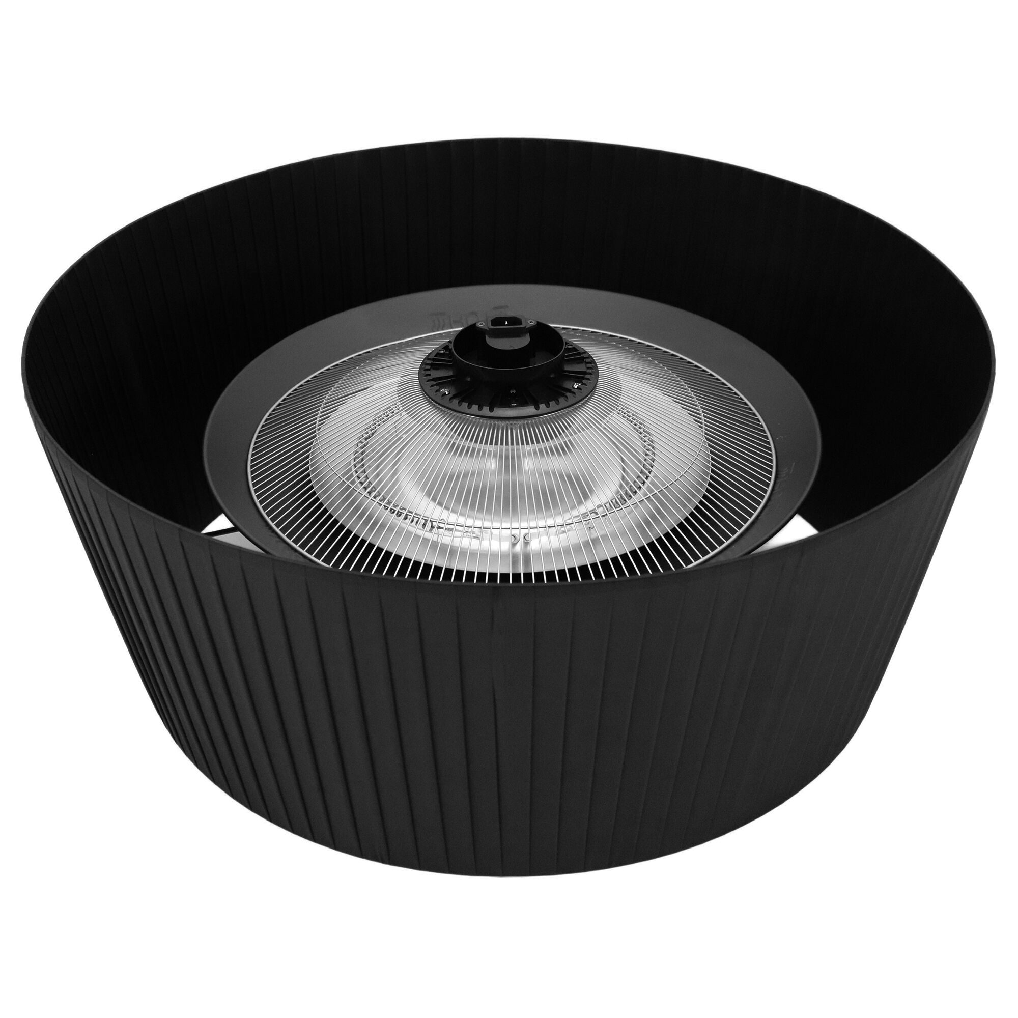 Chauffage sur pied avec abat-jour rond - 3 kW - télécommande et minuterie incluses