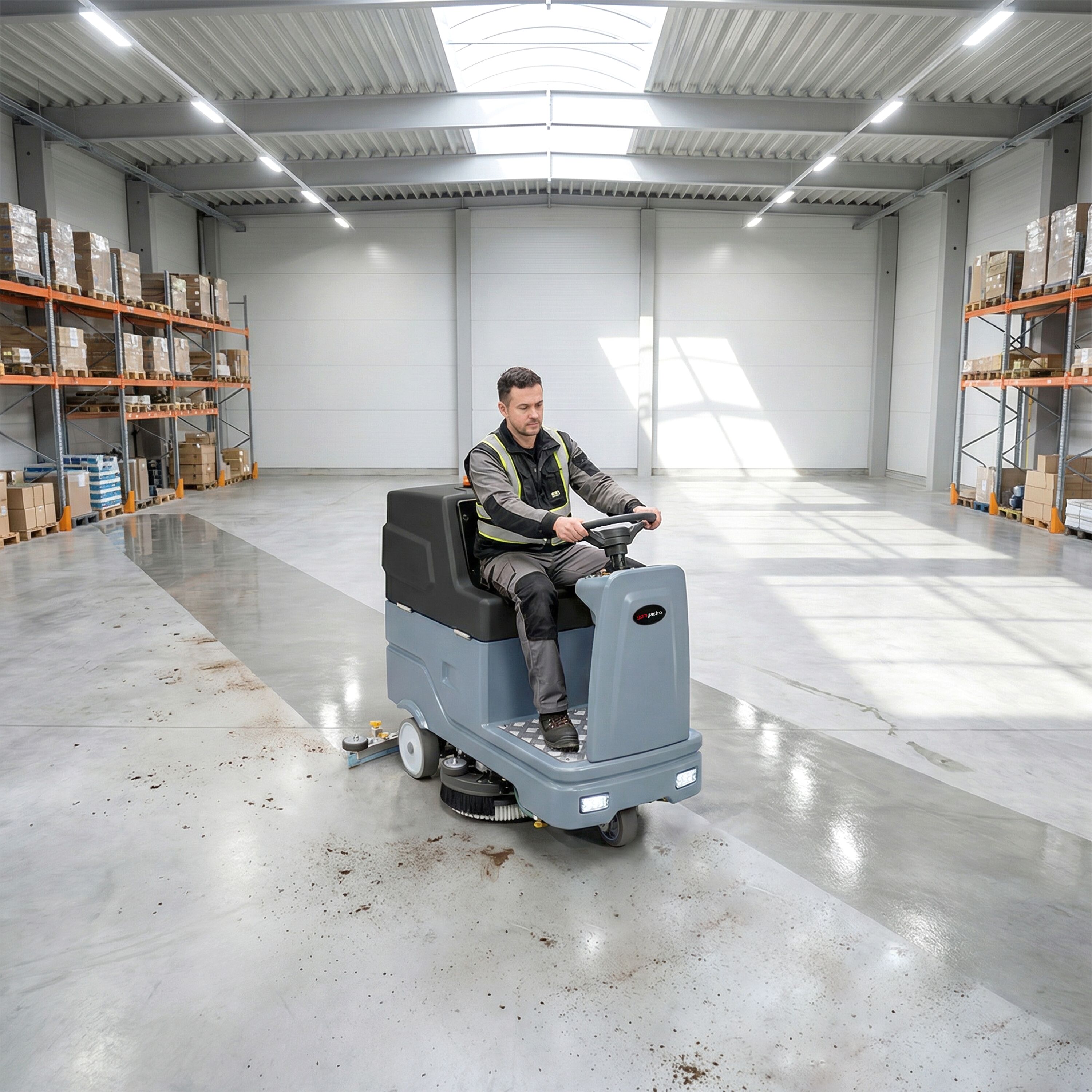 Autolaveuse autoportée - performance de travail 4 300 m²/h