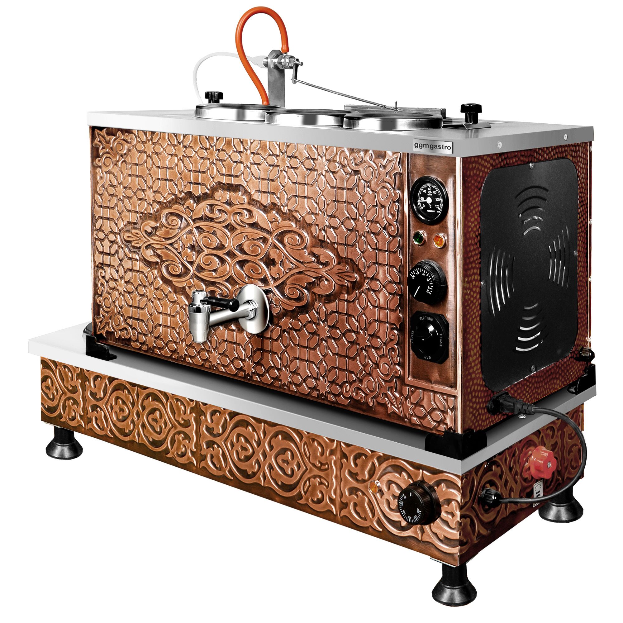 Commercial Electric Copper Tea Urn - 870mm - 33 Litres