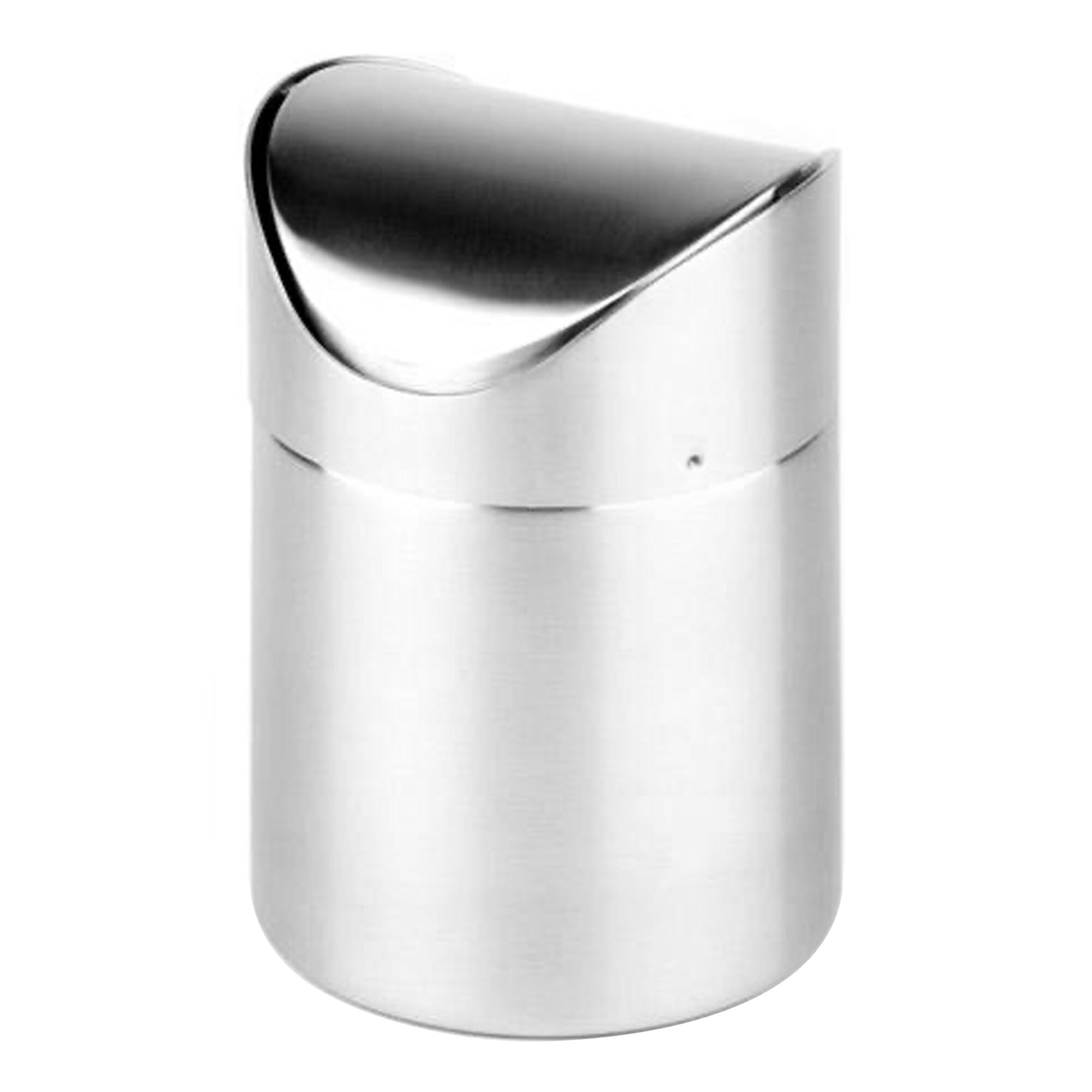(6 pièces) Poubelle de table - inox - 1,2 litre