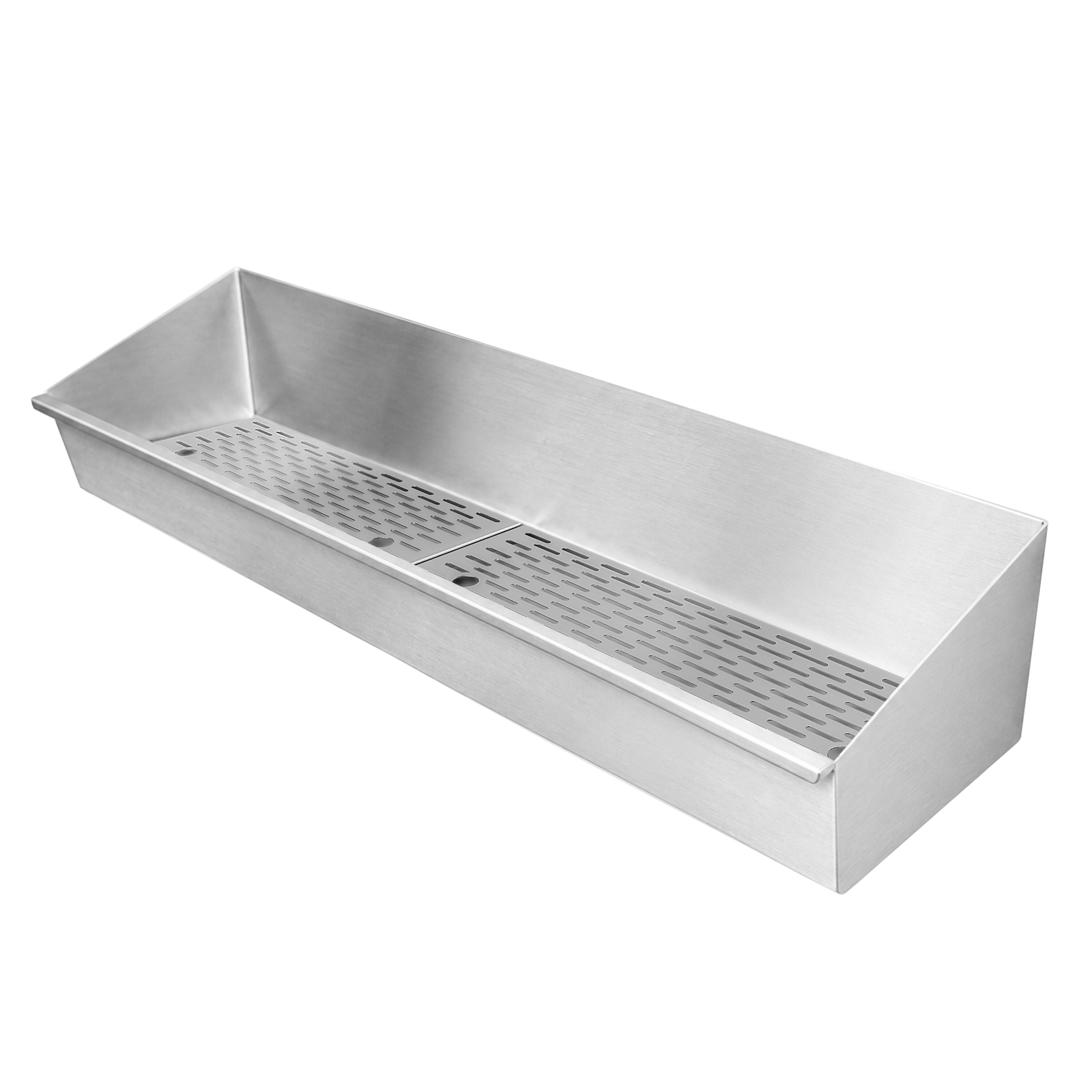 Bac à frites en acier inoxydable - 1000x300mm - avec filtre égouttoir